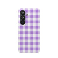 LILA KOCKÁS SAMSUNG IPHONE TOK
