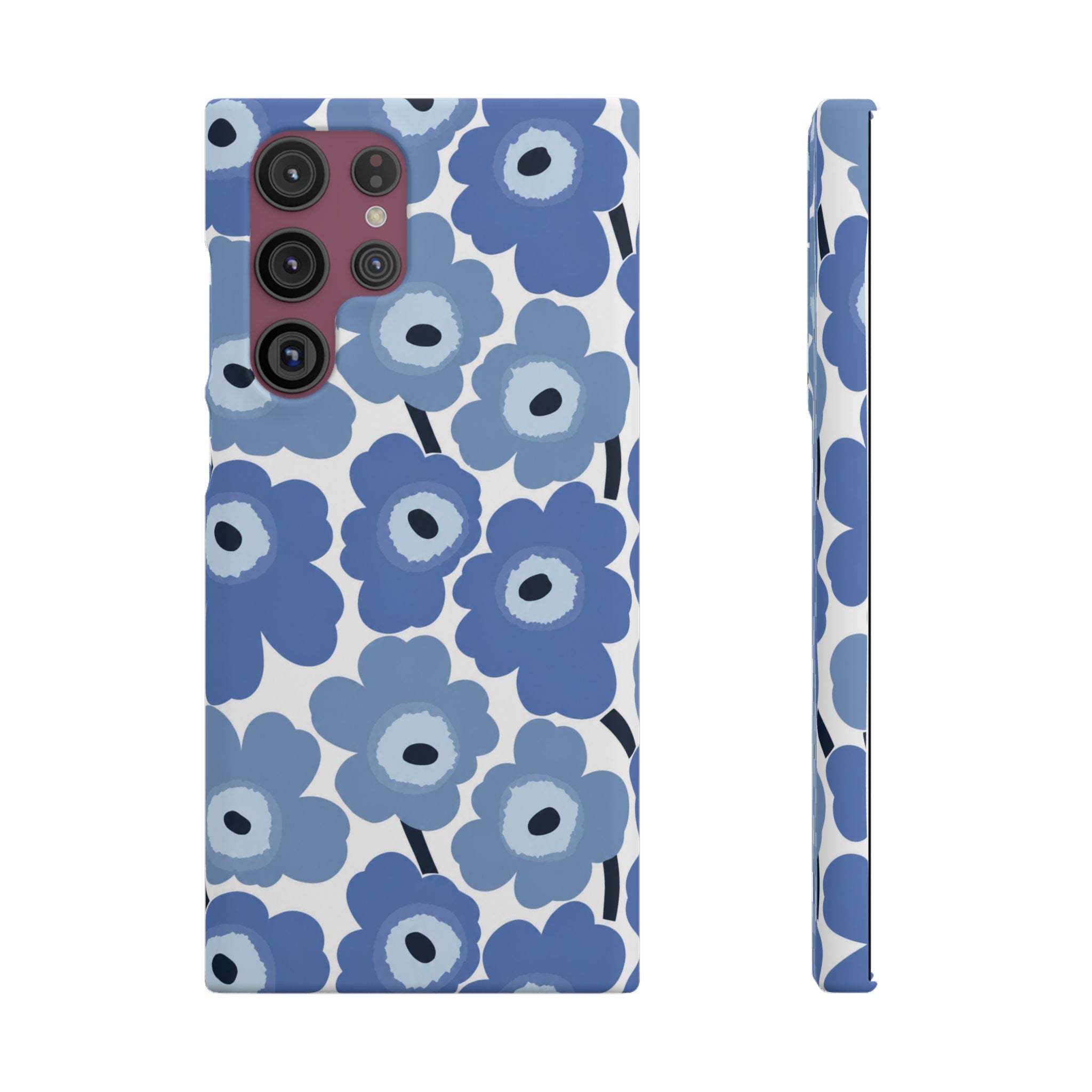 KÉK VIRÁGOS SAMSUNG IPHONE TOK