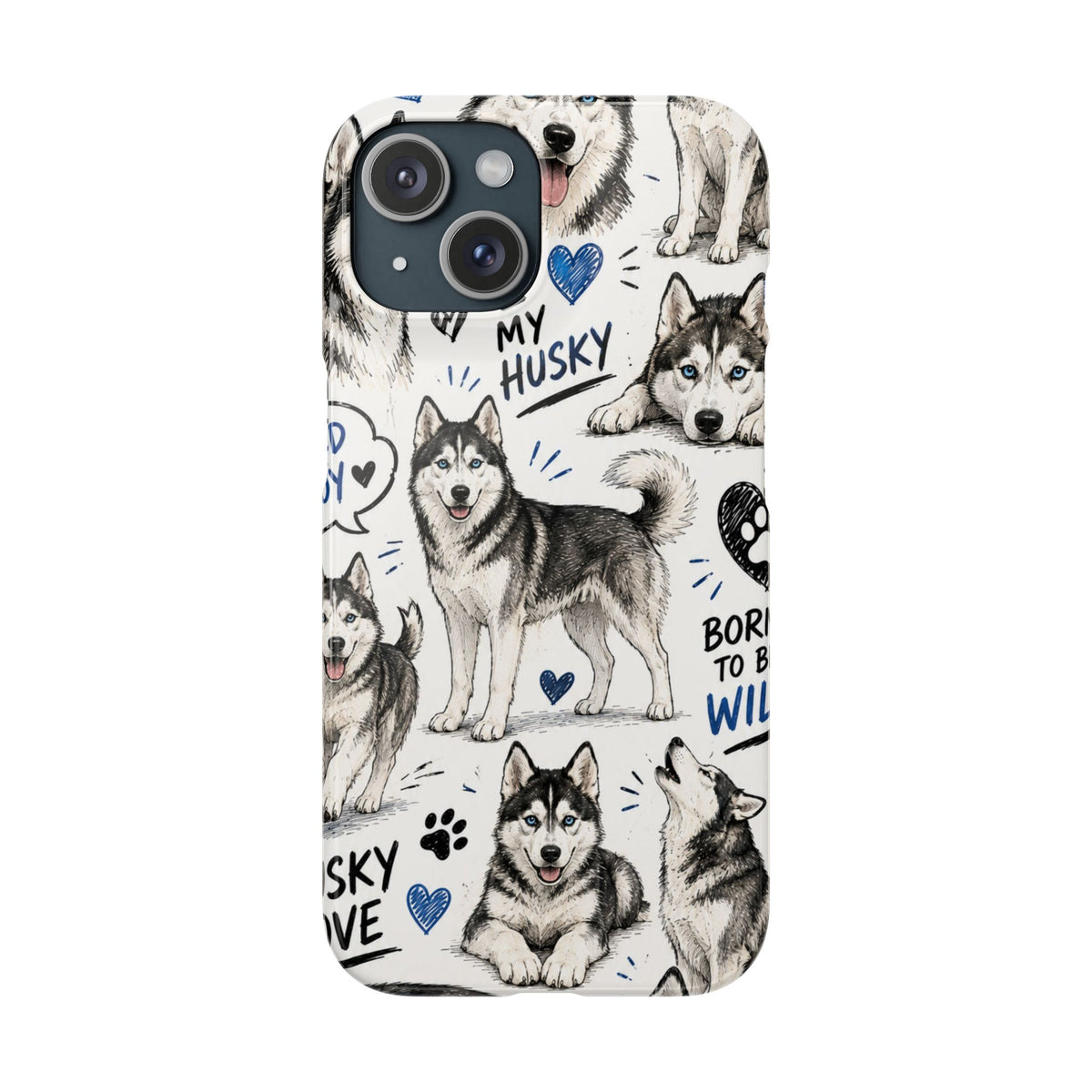 HUSKY MINTÁS IPHONE TOK