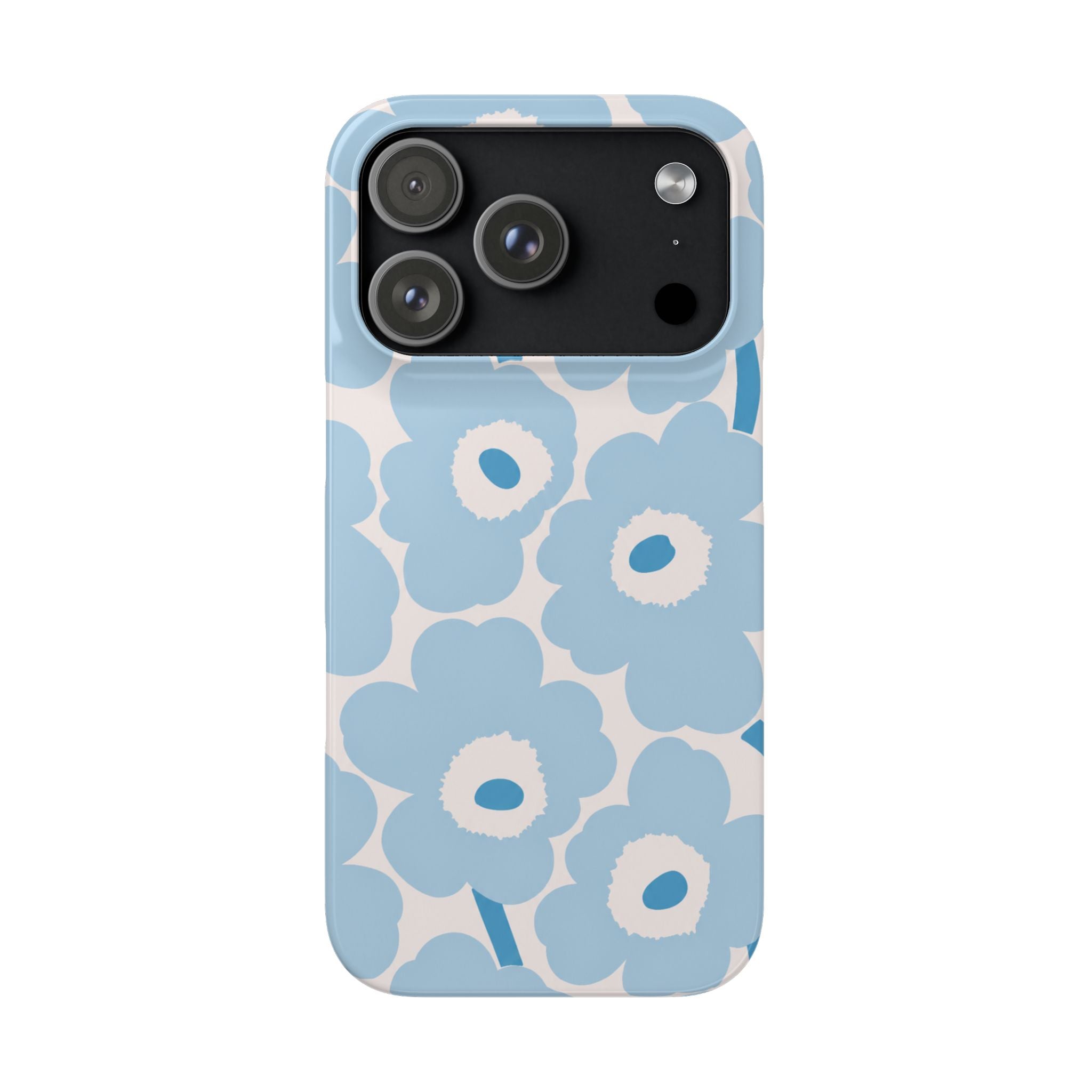 KÉK VIRÁGOS SAMSUNG IPHONE TOK