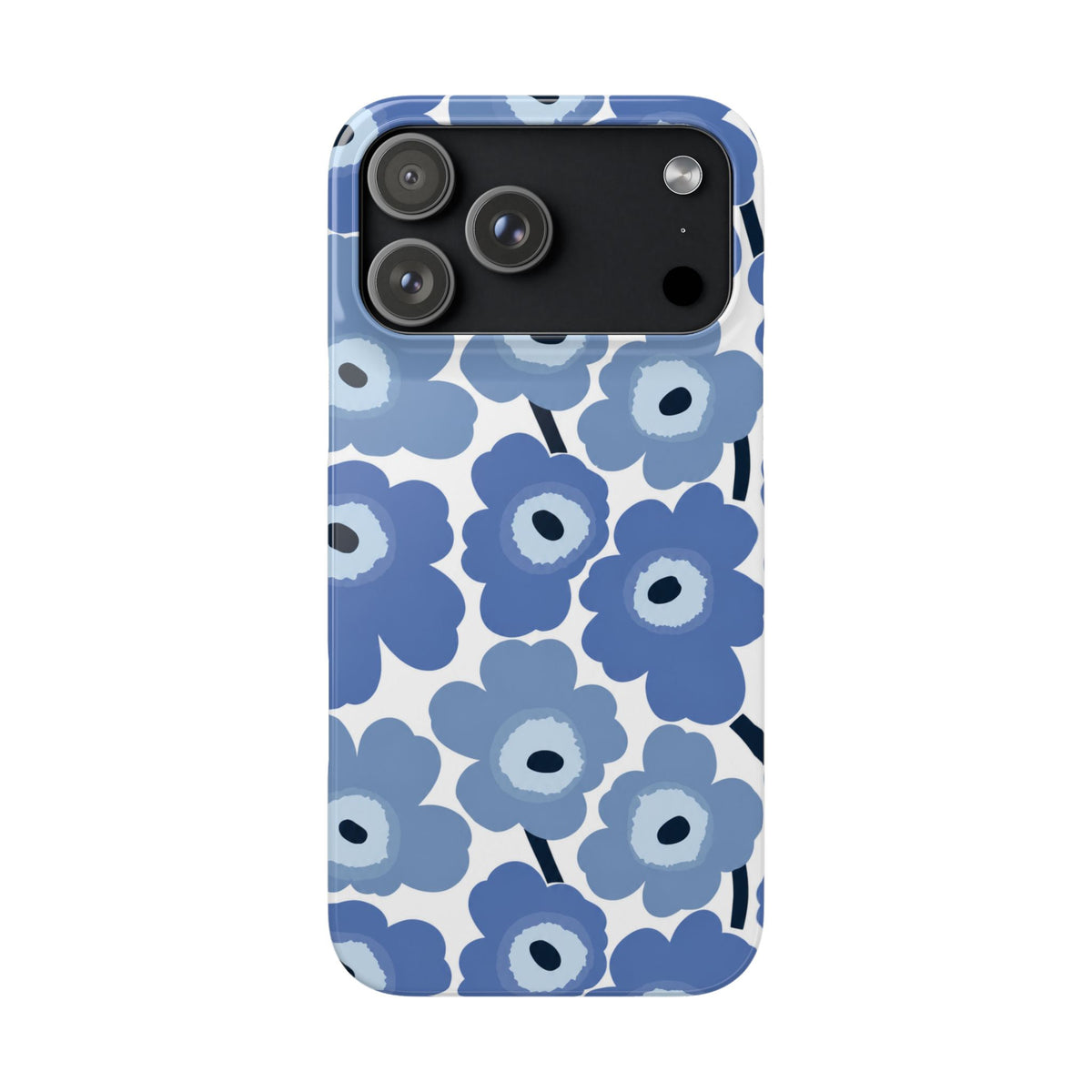 KÉK VIRÁGOS SAMSUNG IPHONE TOK