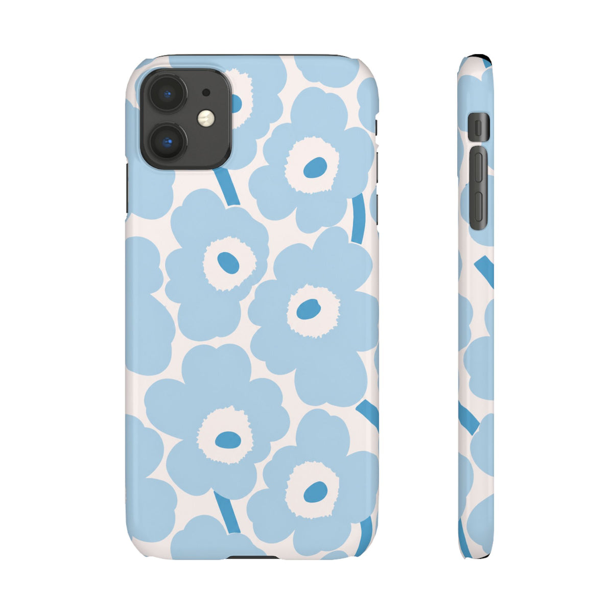 KÉK VIRÁGOS SAMSUNG IPHONE TOK