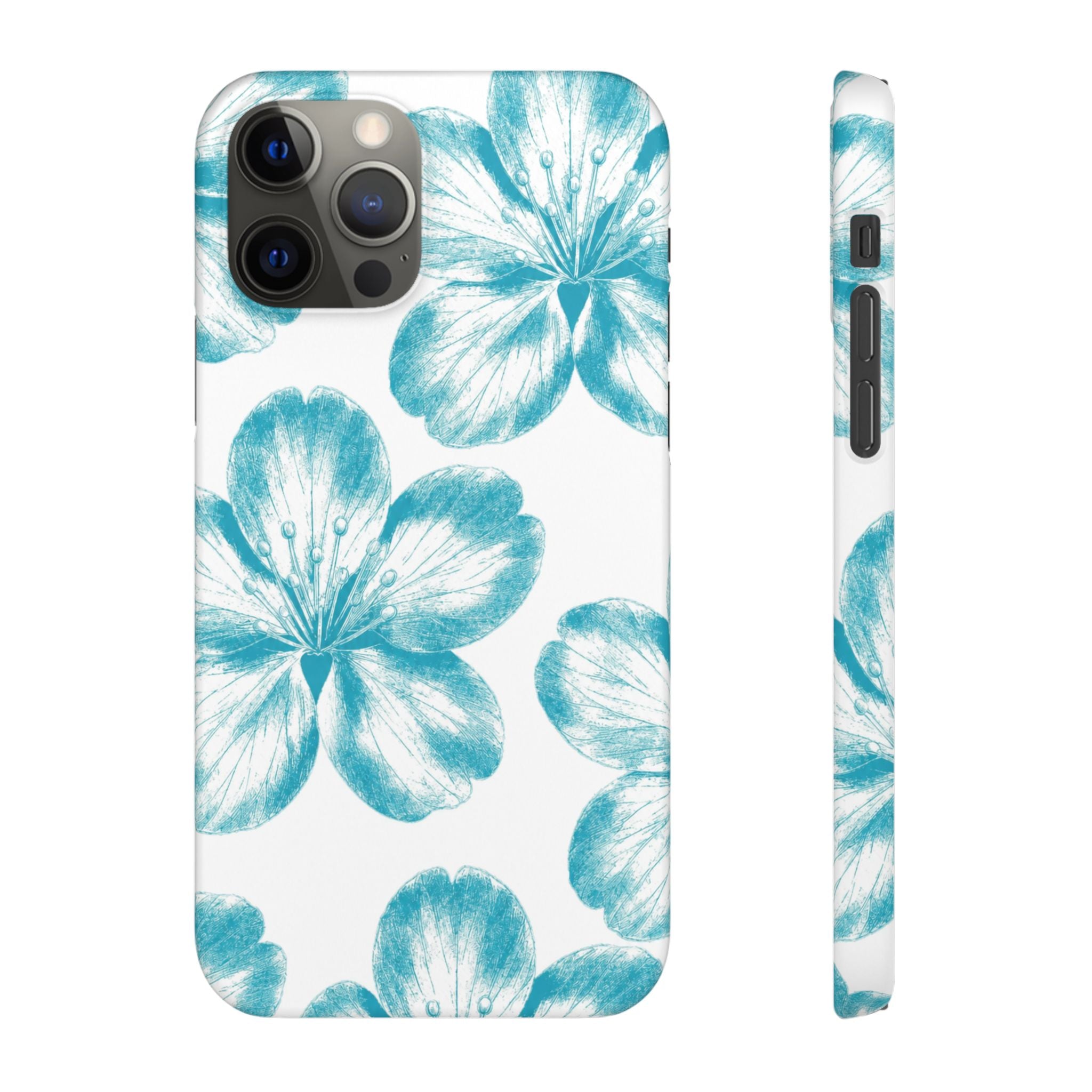 KÉK VIRÁGOK SAMSUNG IPHONE TOK