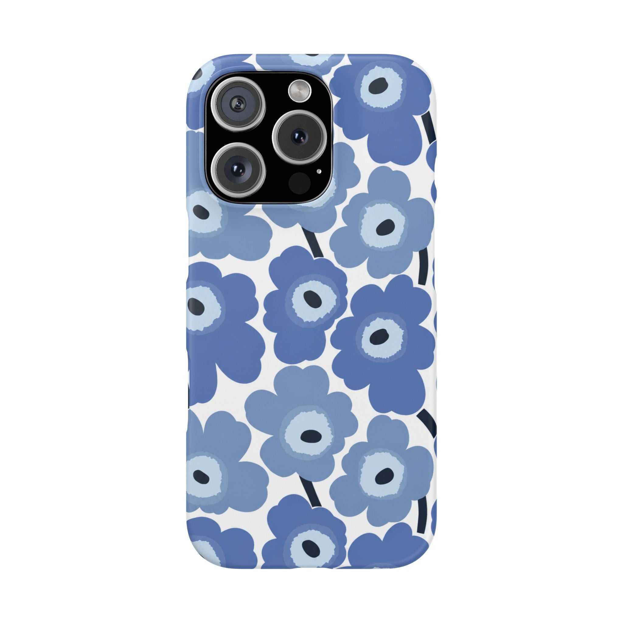 KÉK VIRÁGOS SAMSUNG IPHONE TOK