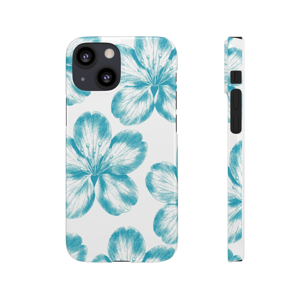 KÉK VIRÁGOK SAMSUNG IPHONE TOK
