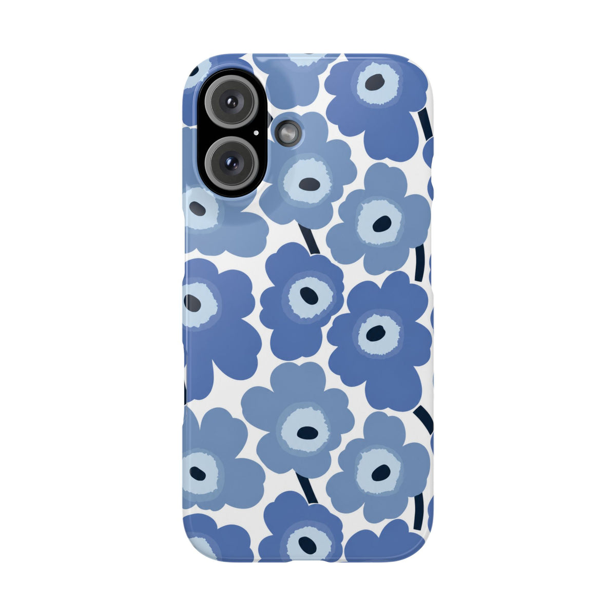 KÉK VIRÁGOS SAMSUNG IPHONE TOK