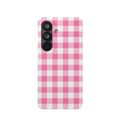 RÓZSASZIN KOCKÁS SAMSUNG IPHONE TOK