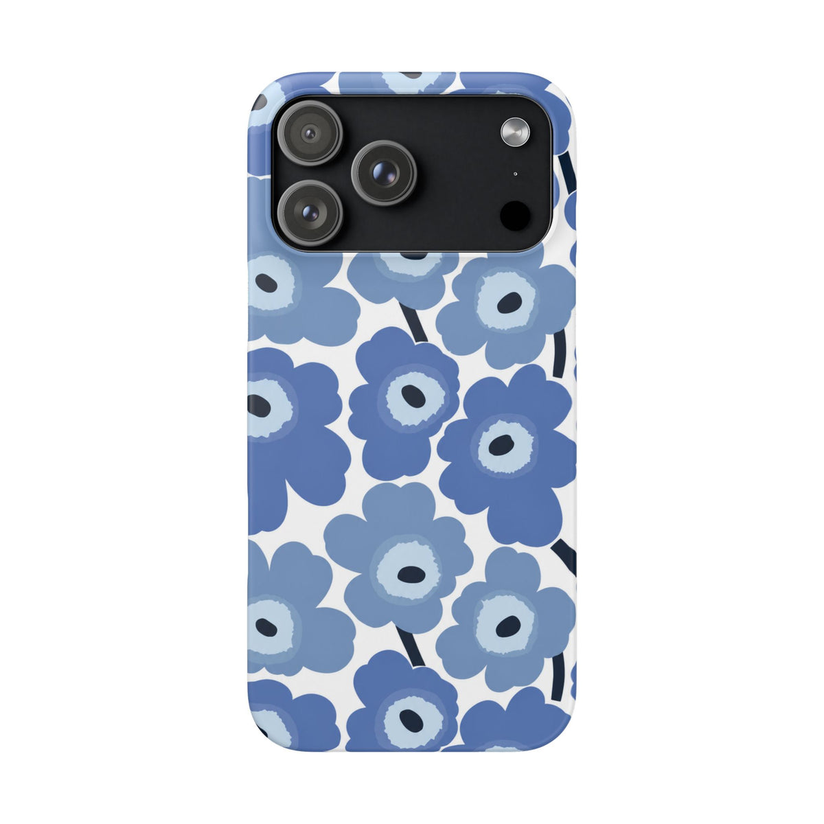 KÉK VIRÁGOS SAMSUNG IPHONE TOK