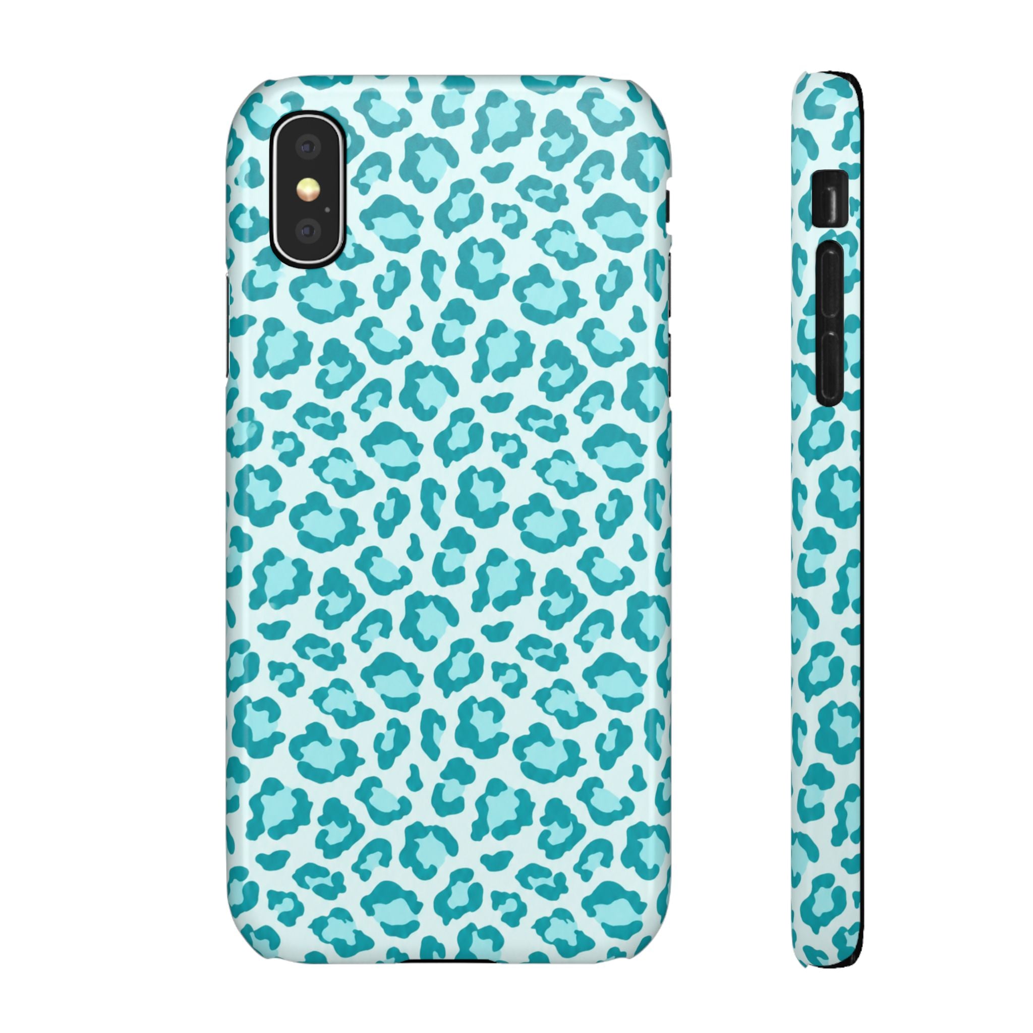 KÉK LEOPÁRDOS SAMSUNG IPHONE TOK