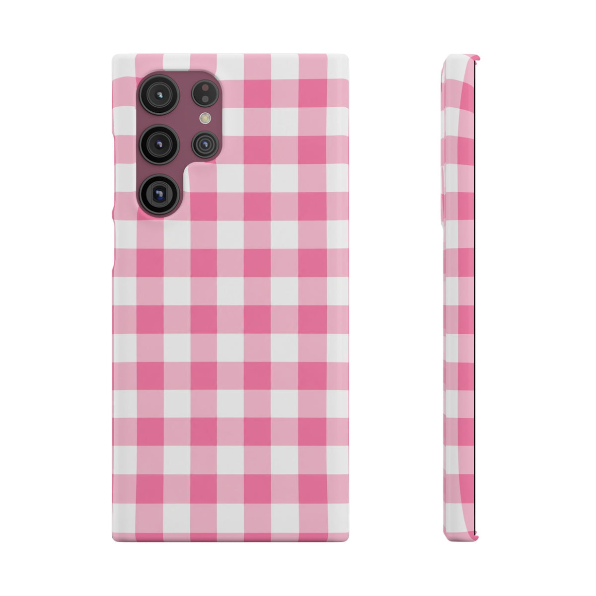 RÓZSASZIN KOCKÁS SAMSUNG IPHONE TOK
