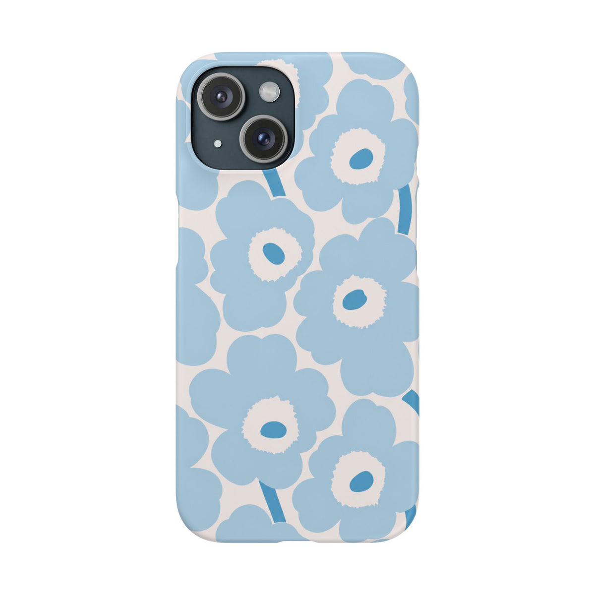 KÉK VIRÁGOS SAMSUNG IPHONE TOK