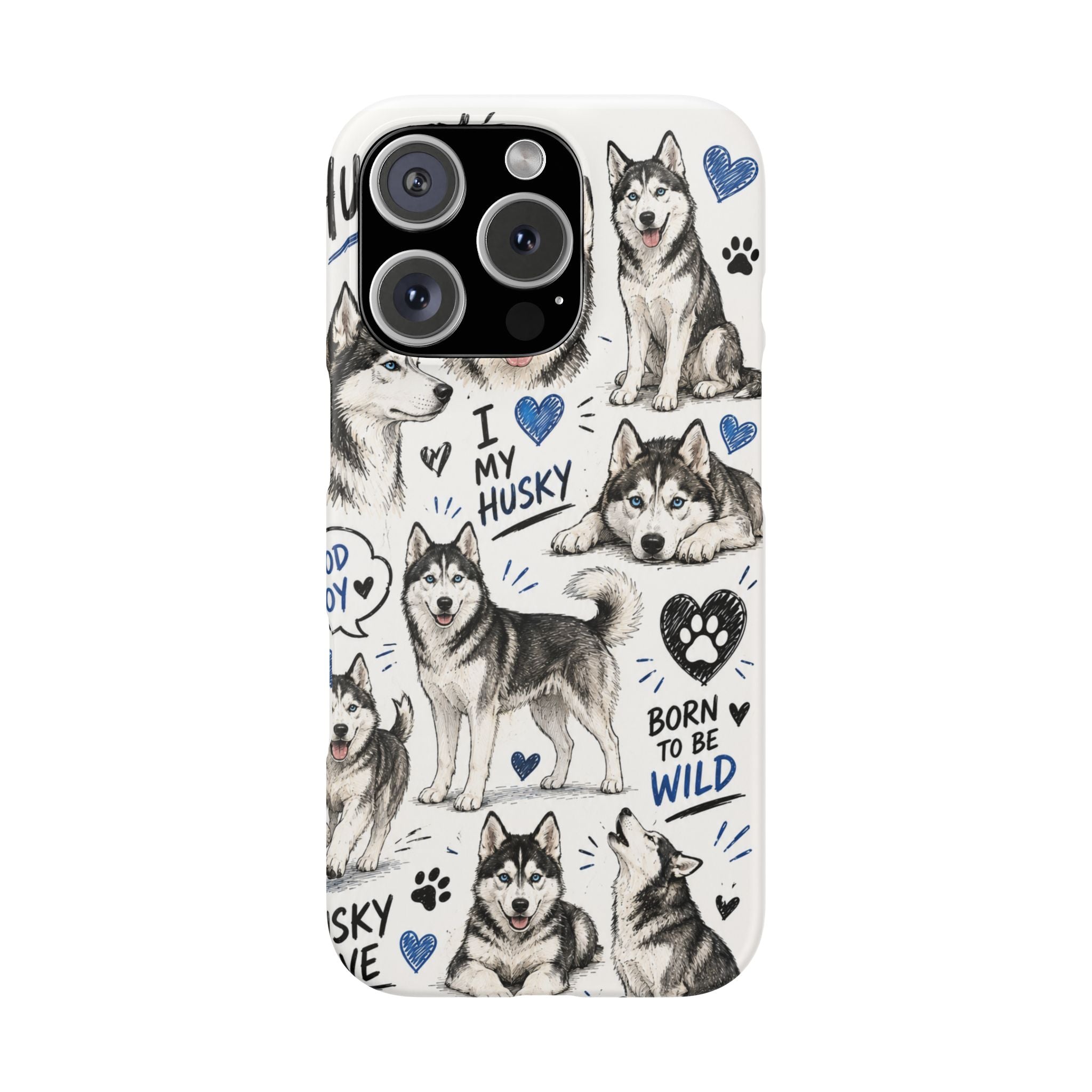 HUSKY MINTÁS IPHONE TOK