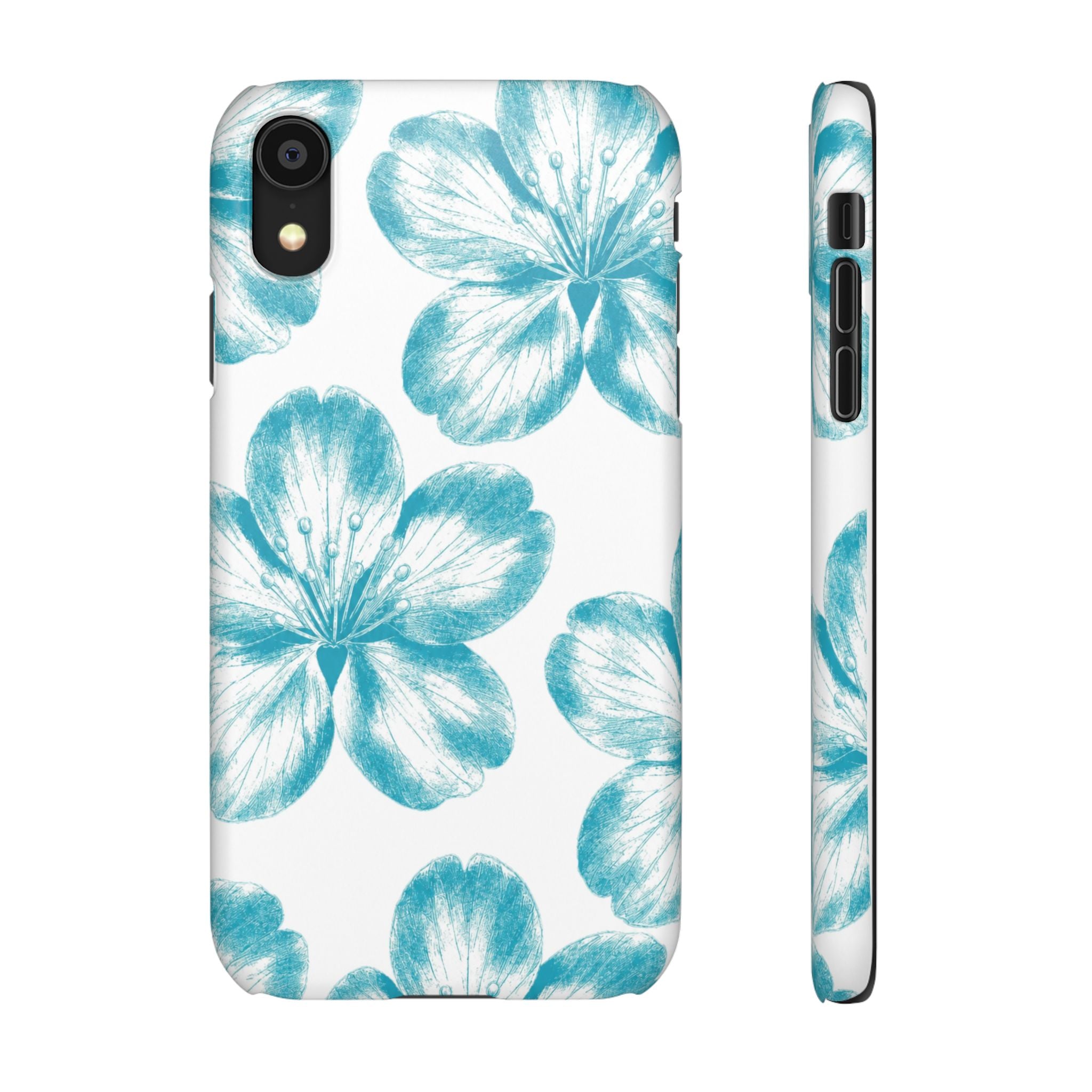 KÉK VIRÁGOK SAMSUNG IPHONE TOK