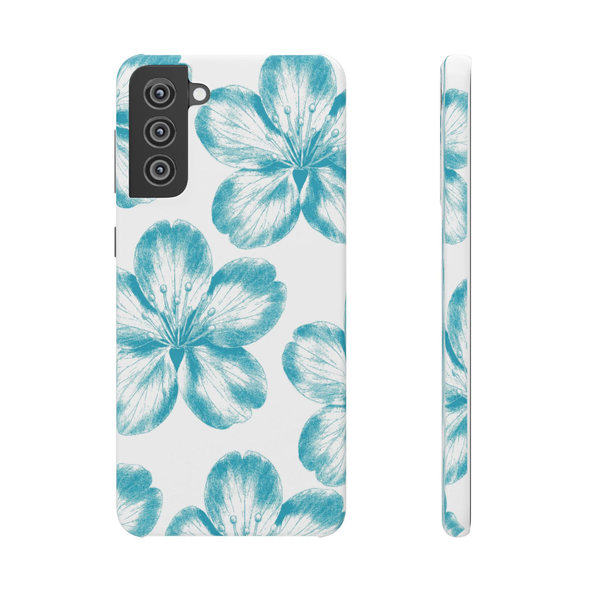 KÉK VIRÁGOK SAMSUNG IPHONE TOK