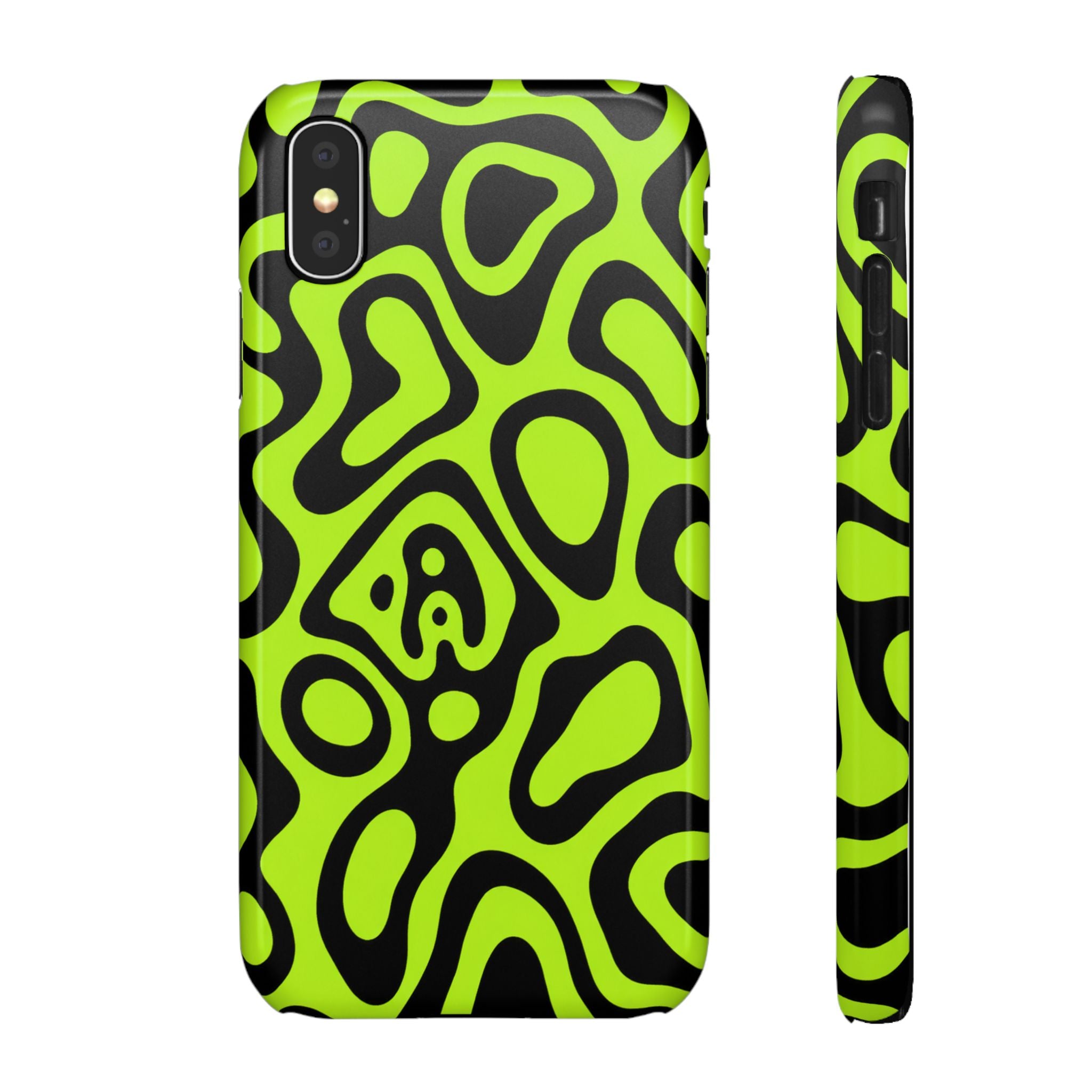 ZÖLD MINTÁS SAMSUNG IPHONE TOK