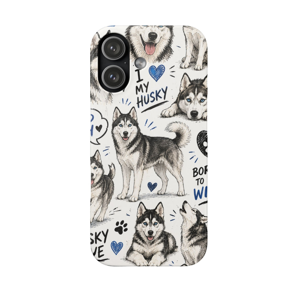 HUSKY MINTÁS IPHONE TOK