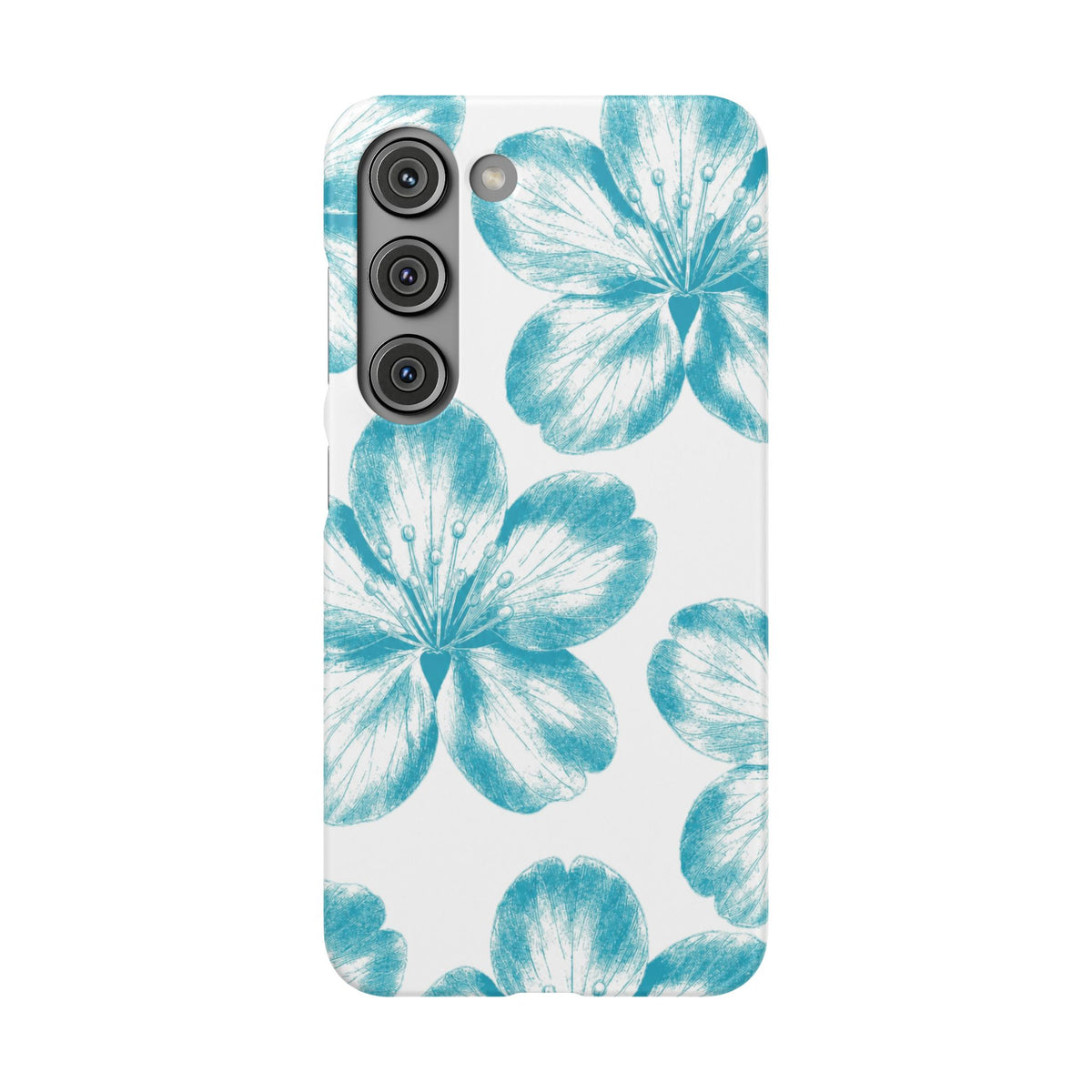 KÉK VIRÁGOK SAMSUNG IPHONE TOK