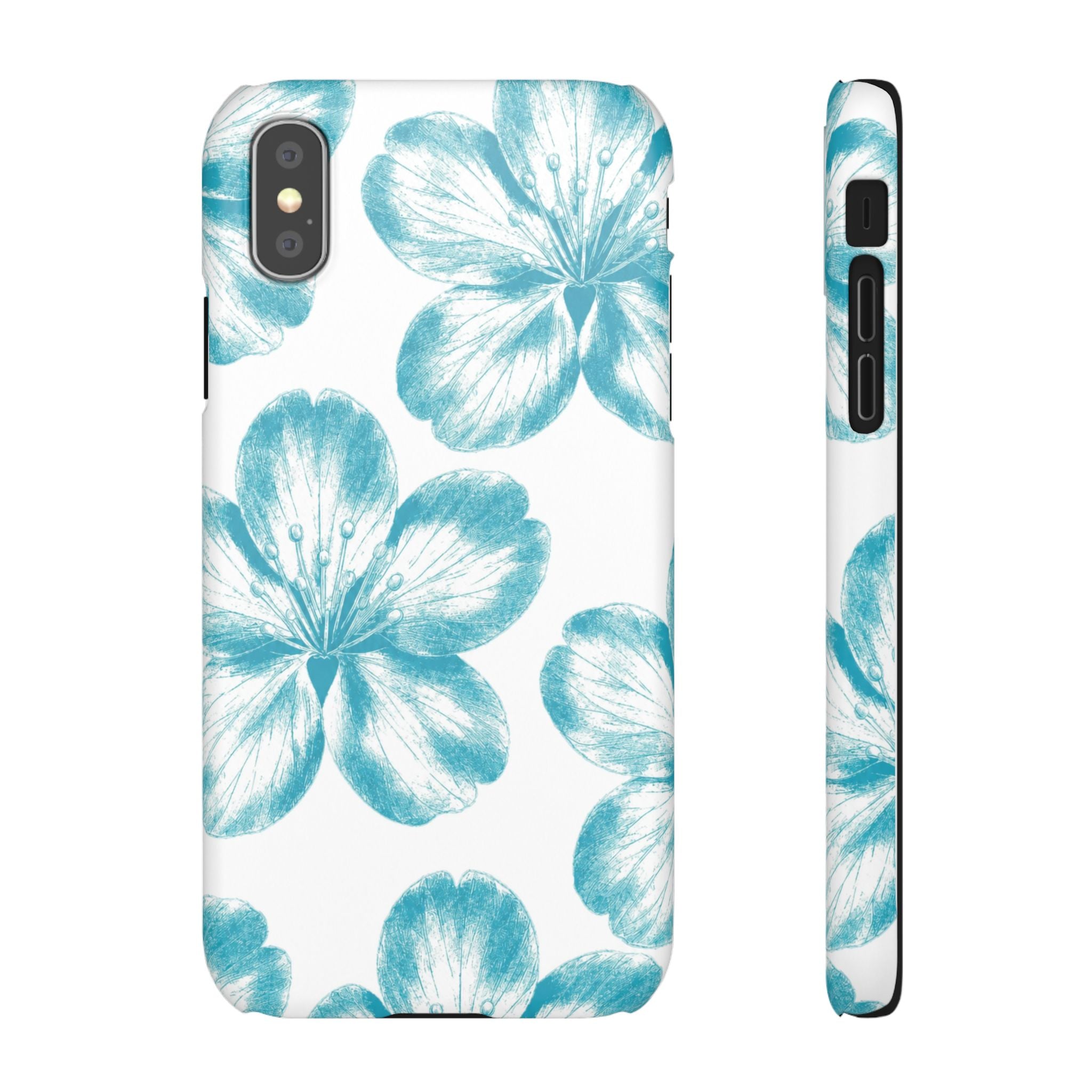 KÉK VIRÁGOK SAMSUNG IPHONE TOK