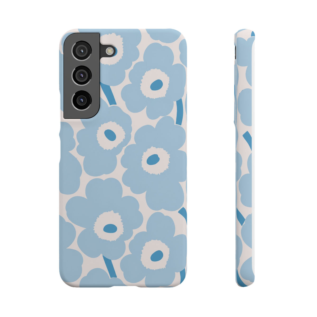 KÉK VIRÁGOS SAMSUNG IPHONE TOK