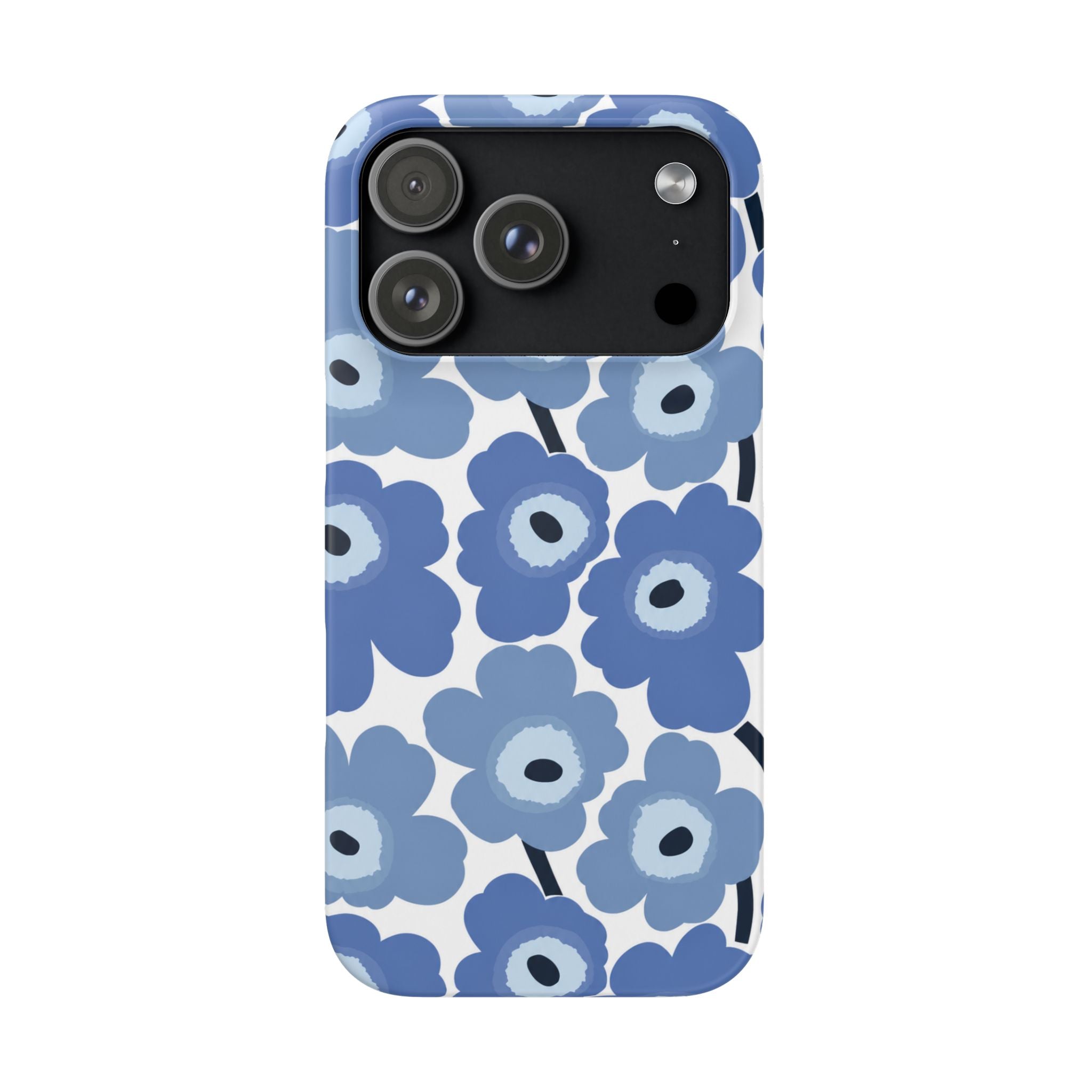 KÉK VIRÁGOS SAMSUNG IPHONE TOK