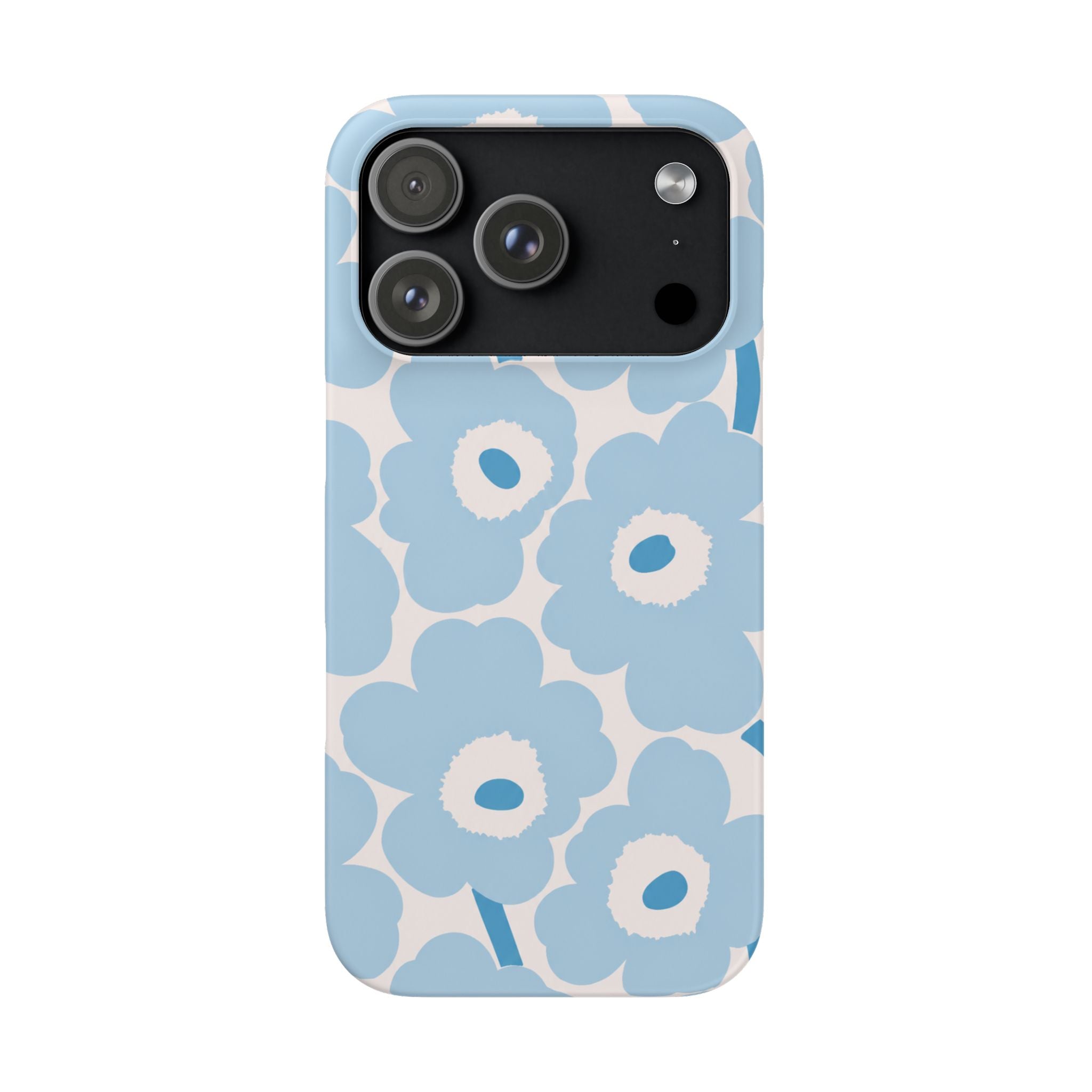 KÉK VIRÁGOS SAMSUNG IPHONE TOK