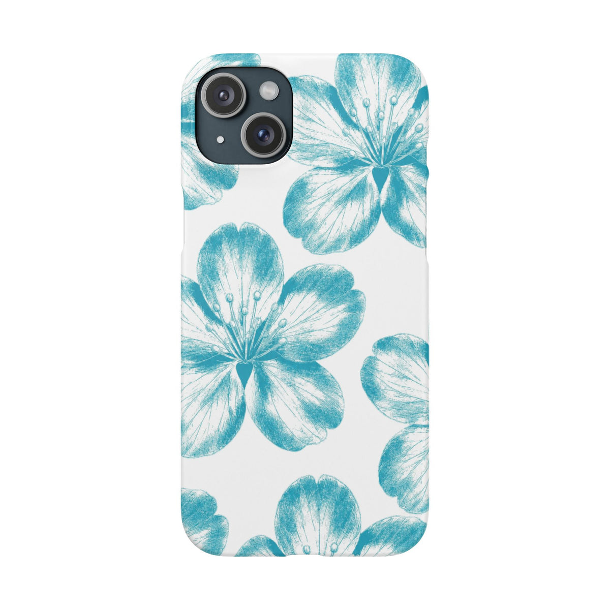 KÉK VIRÁGOK SAMSUNG IPHONE TOK