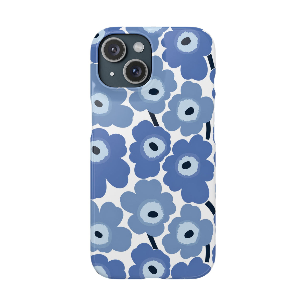 KÉK VIRÁGOS SAMSUNG IPHONE TOK