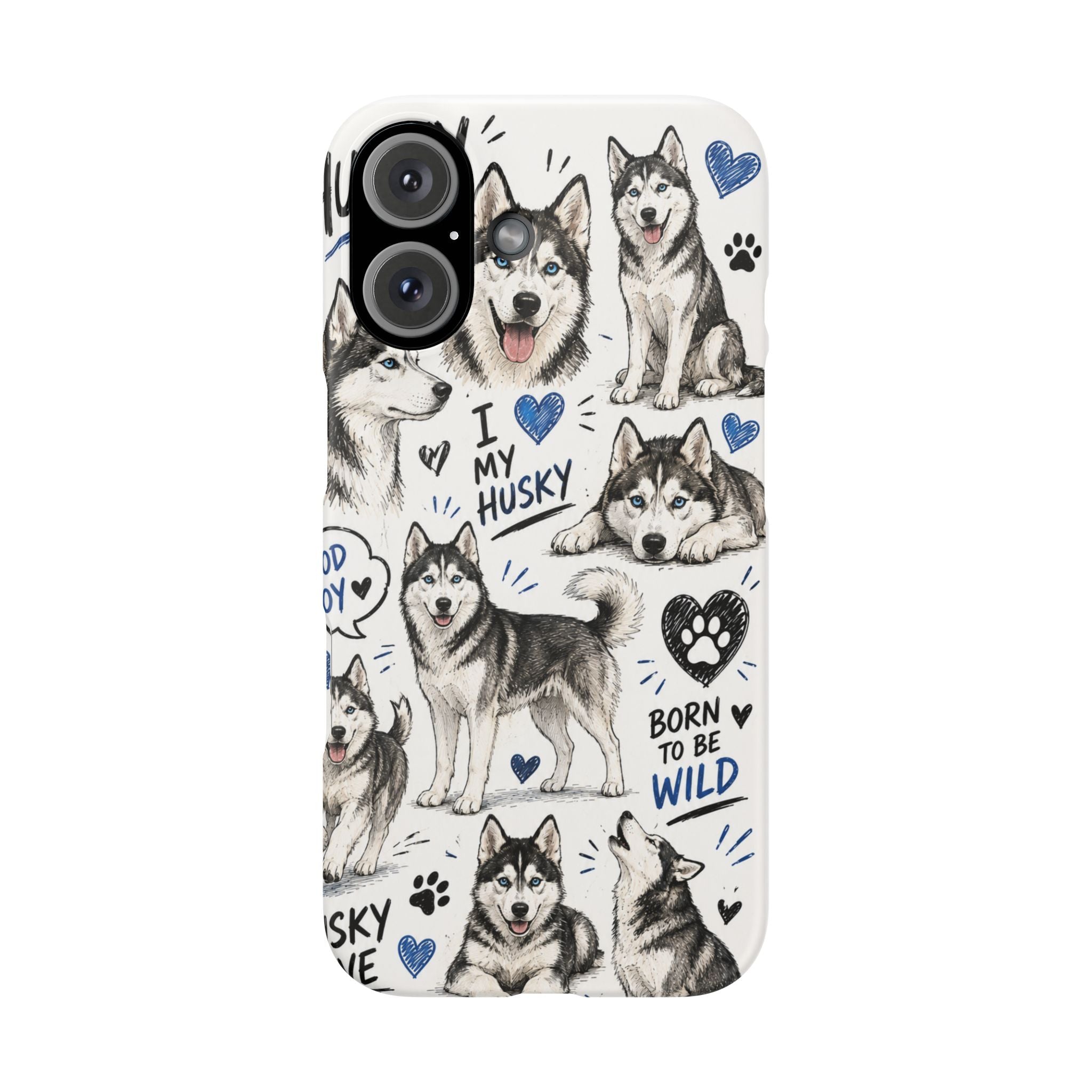 HUSKY MINTÁS IPHONE TOK
