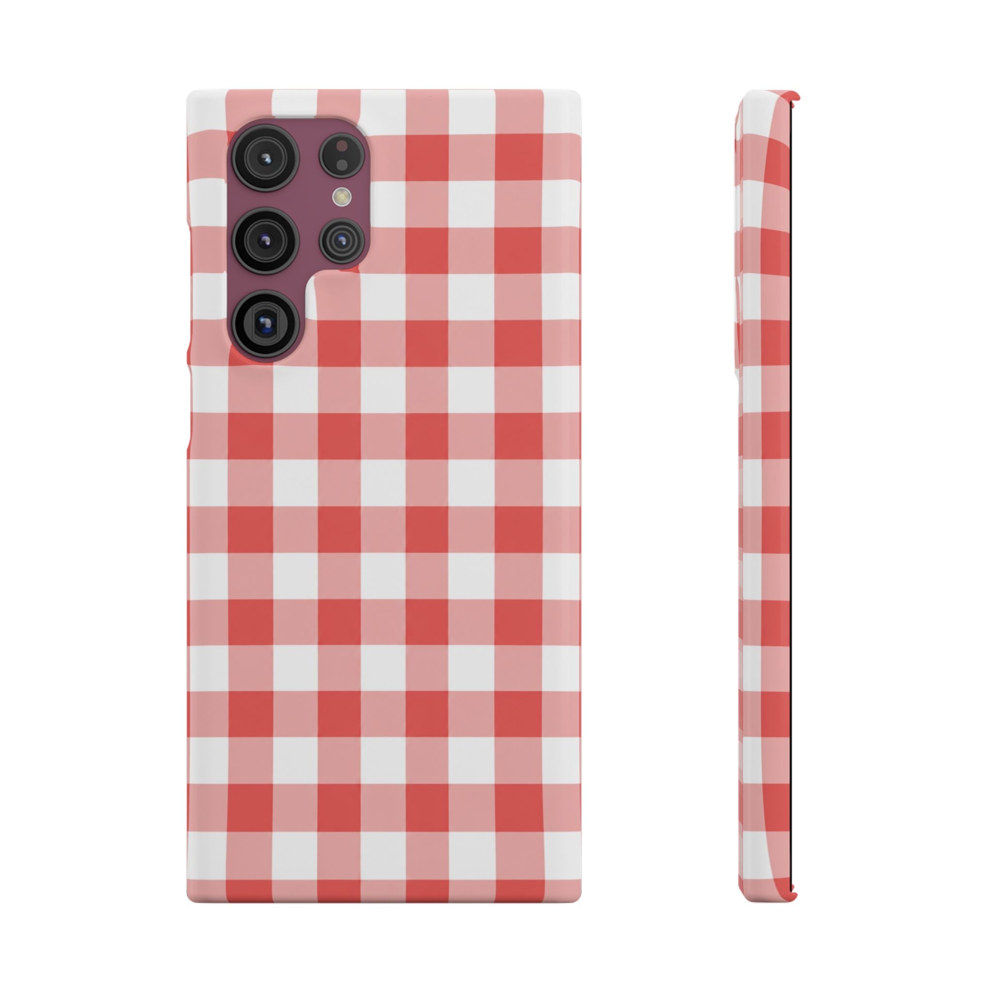 PIROS KOCKÁS SAMSUNG IPHONE TOK