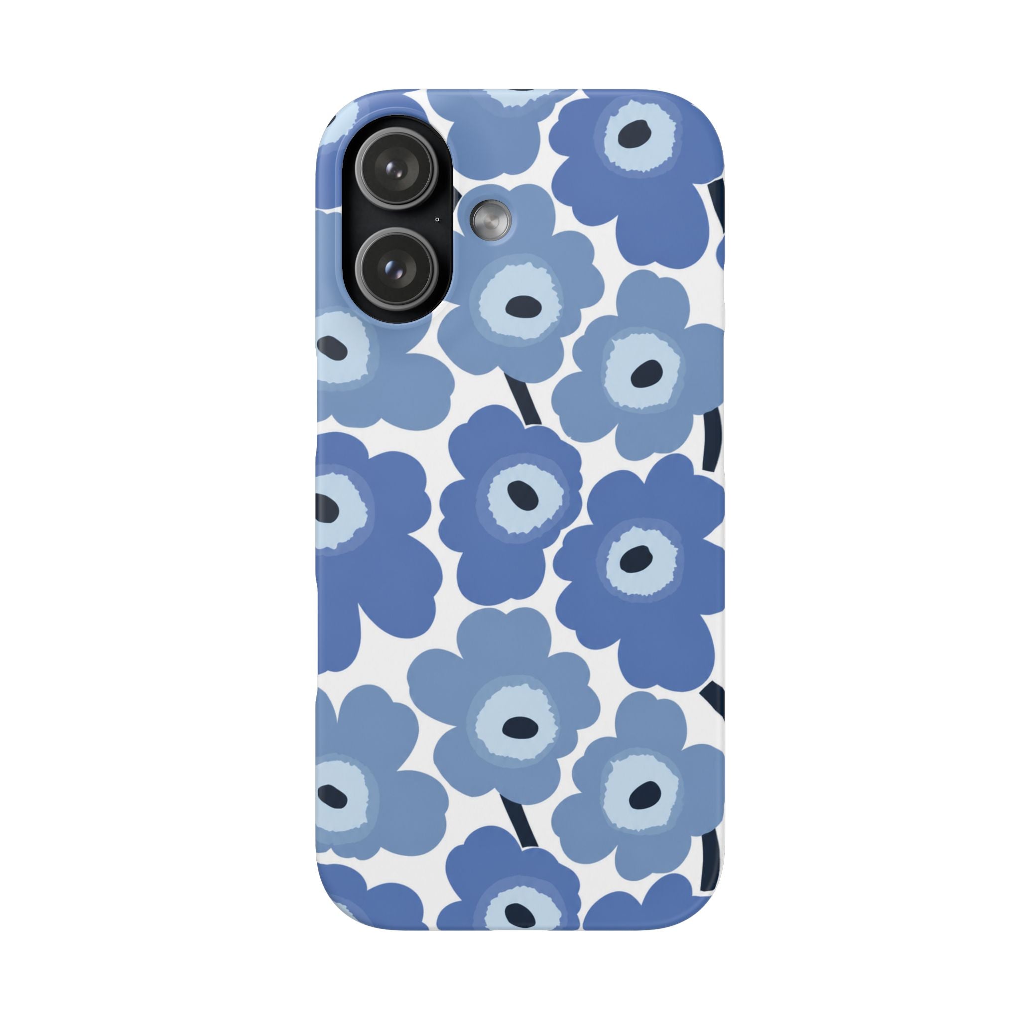 KÉK VIRÁGOS SAMSUNG IPHONE TOK