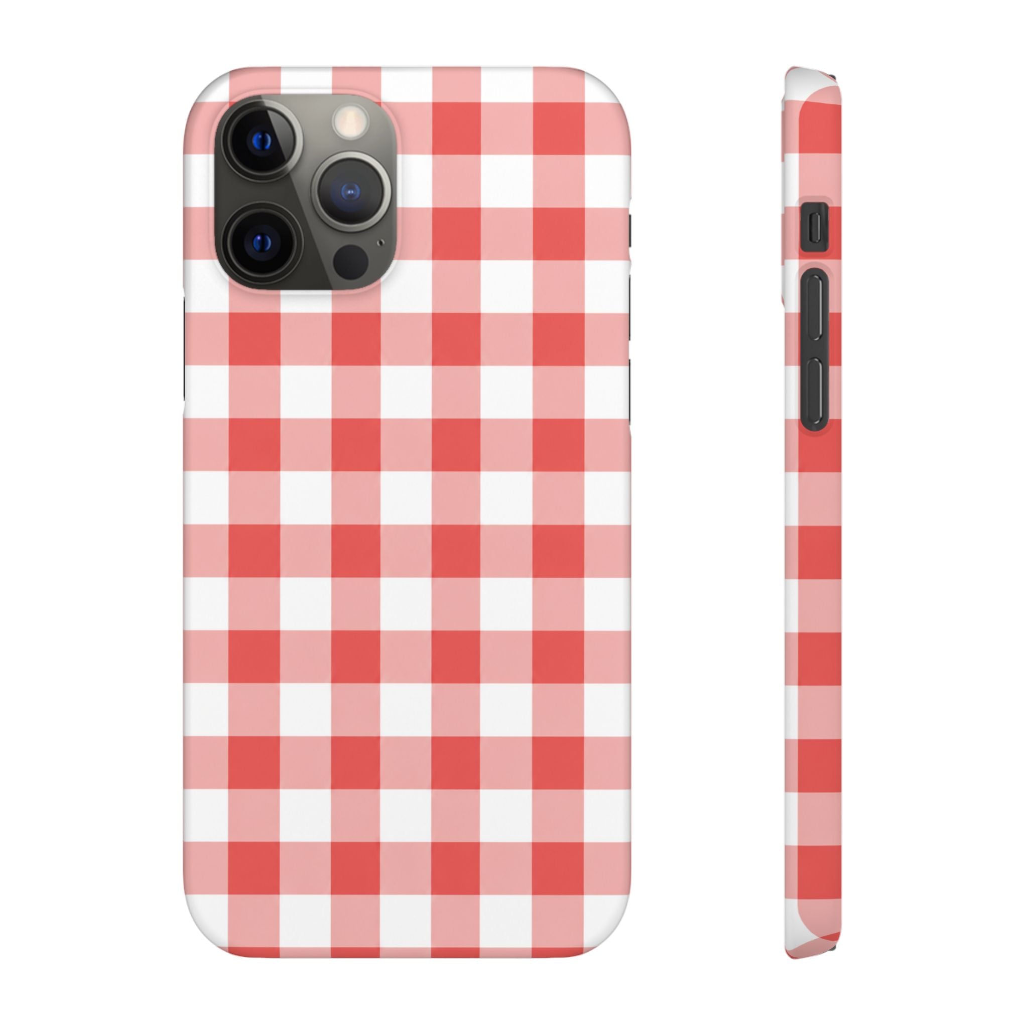 PIROS KOCKÁS SAMSUNG IPHONE TOK