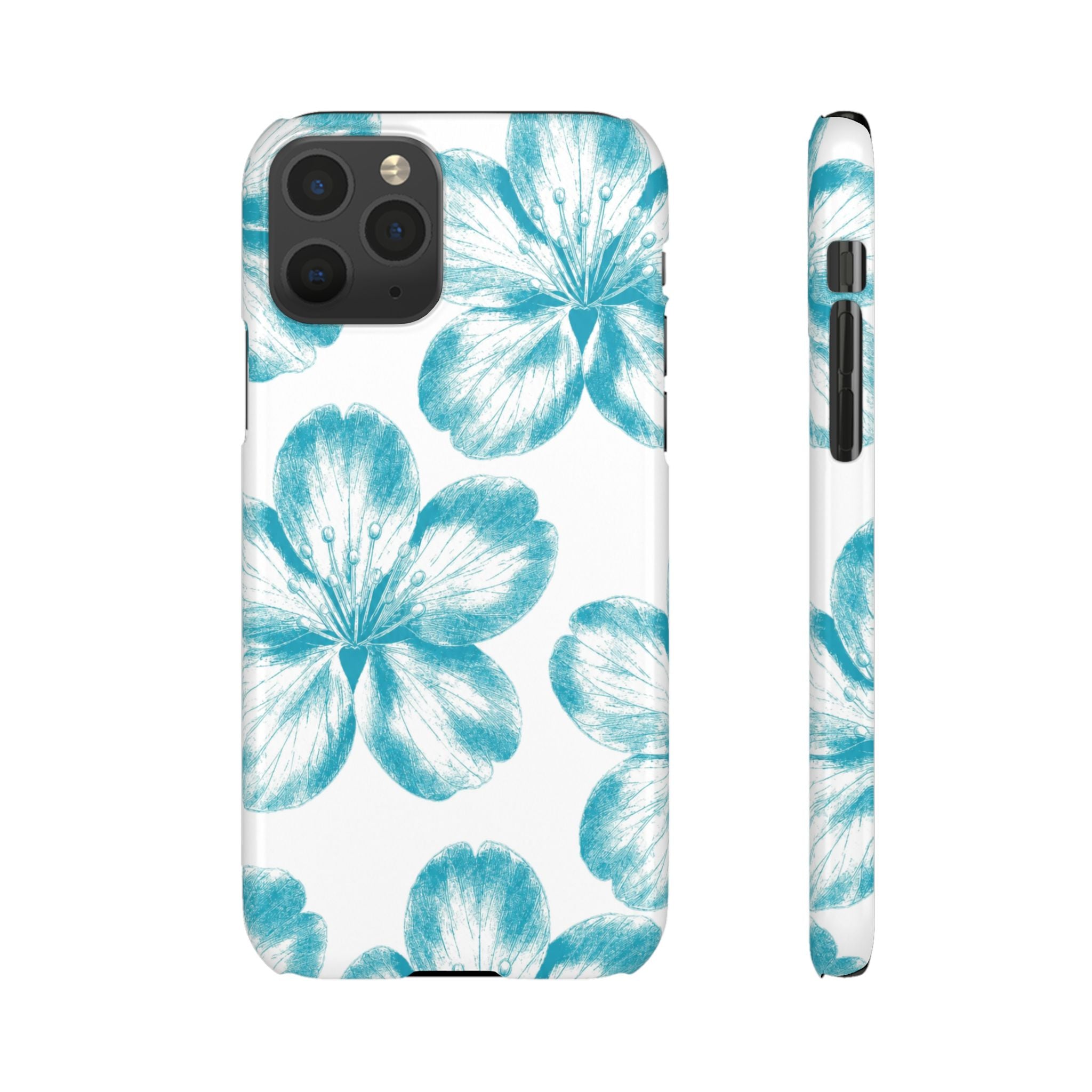 KÉK VIRÁGOK SAMSUNG IPHONE TOK