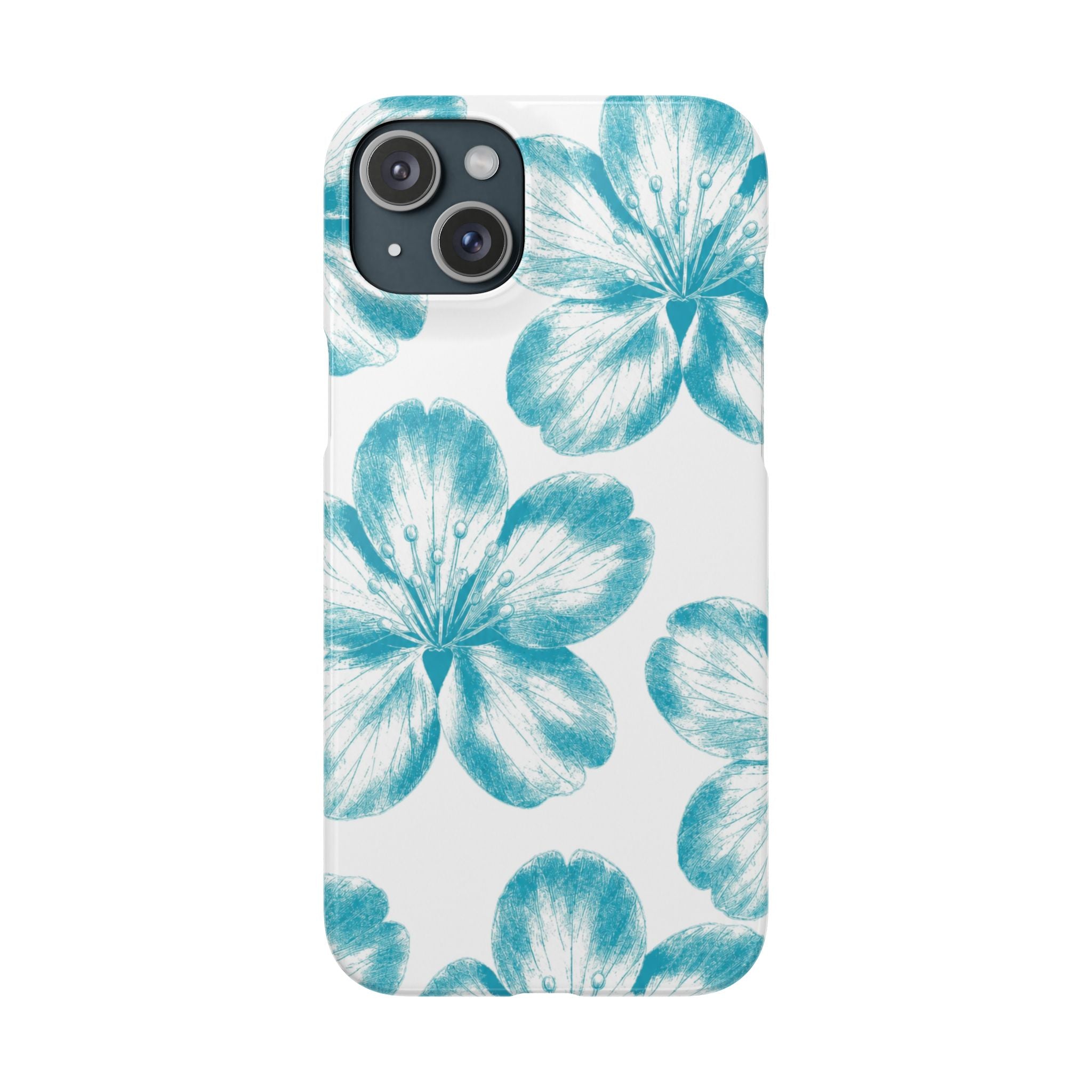 KÉK VIRÁGOK SAMSUNG IPHONE TOK