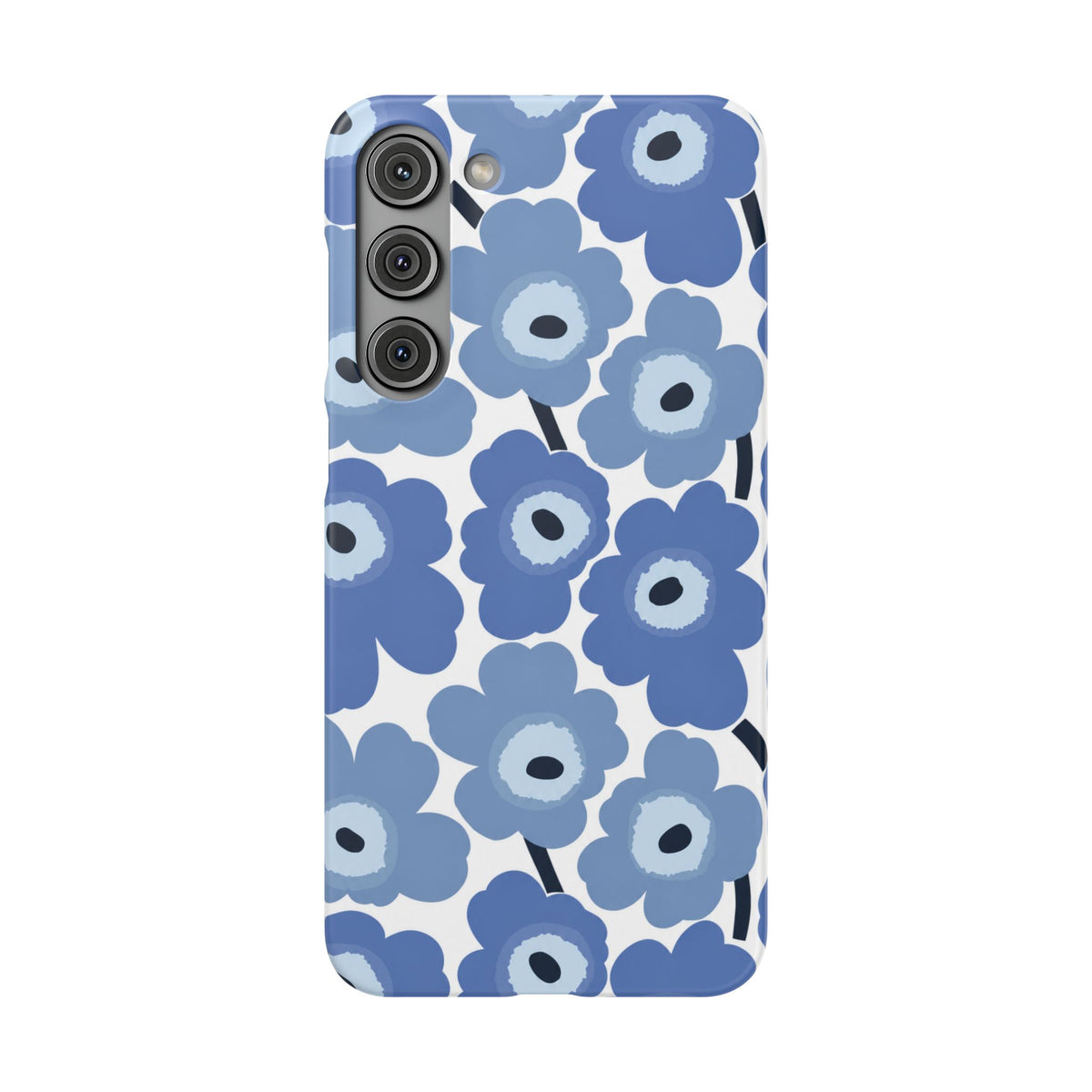 KÉK VIRÁGOS SAMSUNG IPHONE TOK