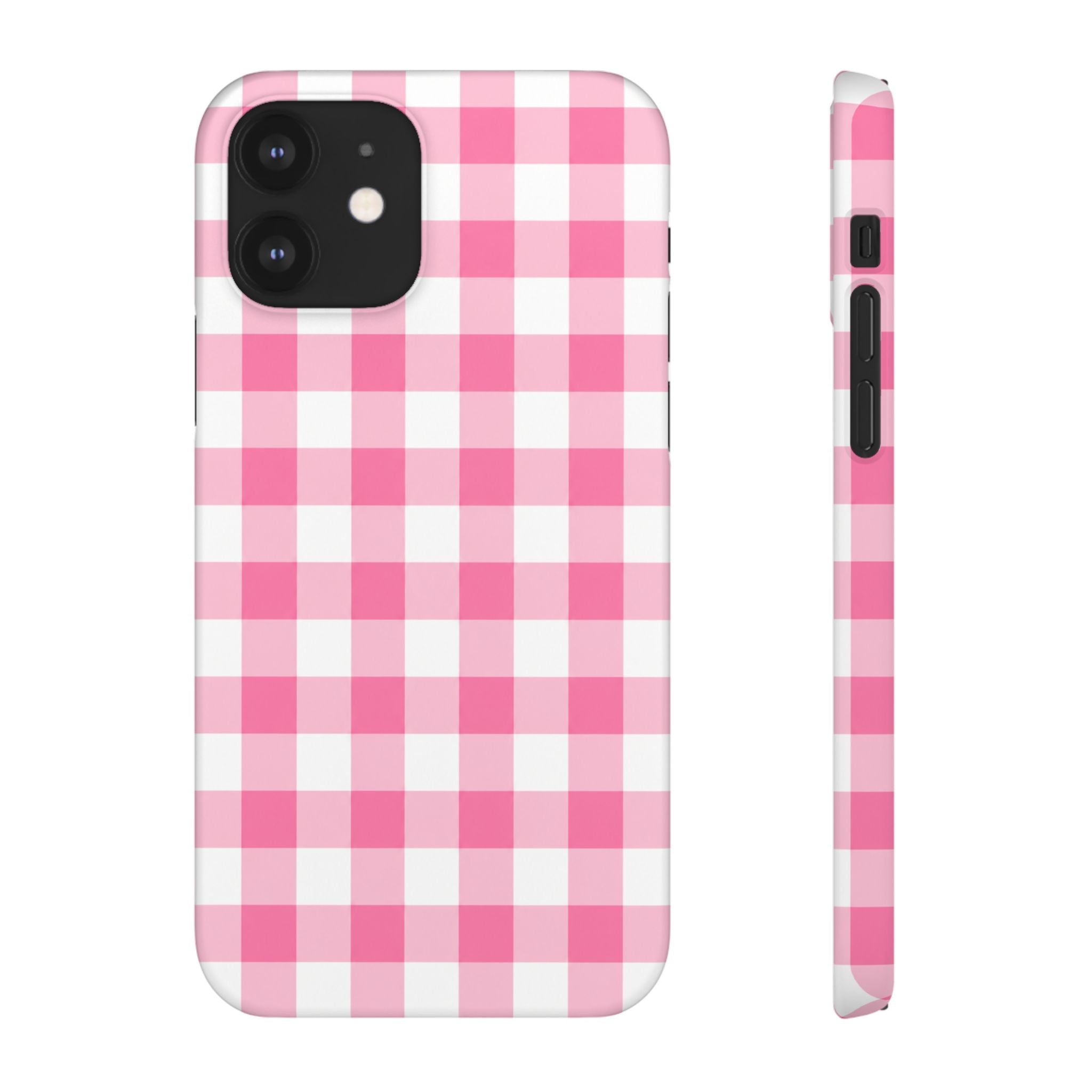 RÓZSASZIN KOCKÁS SAMSUNG IPHONE TOK