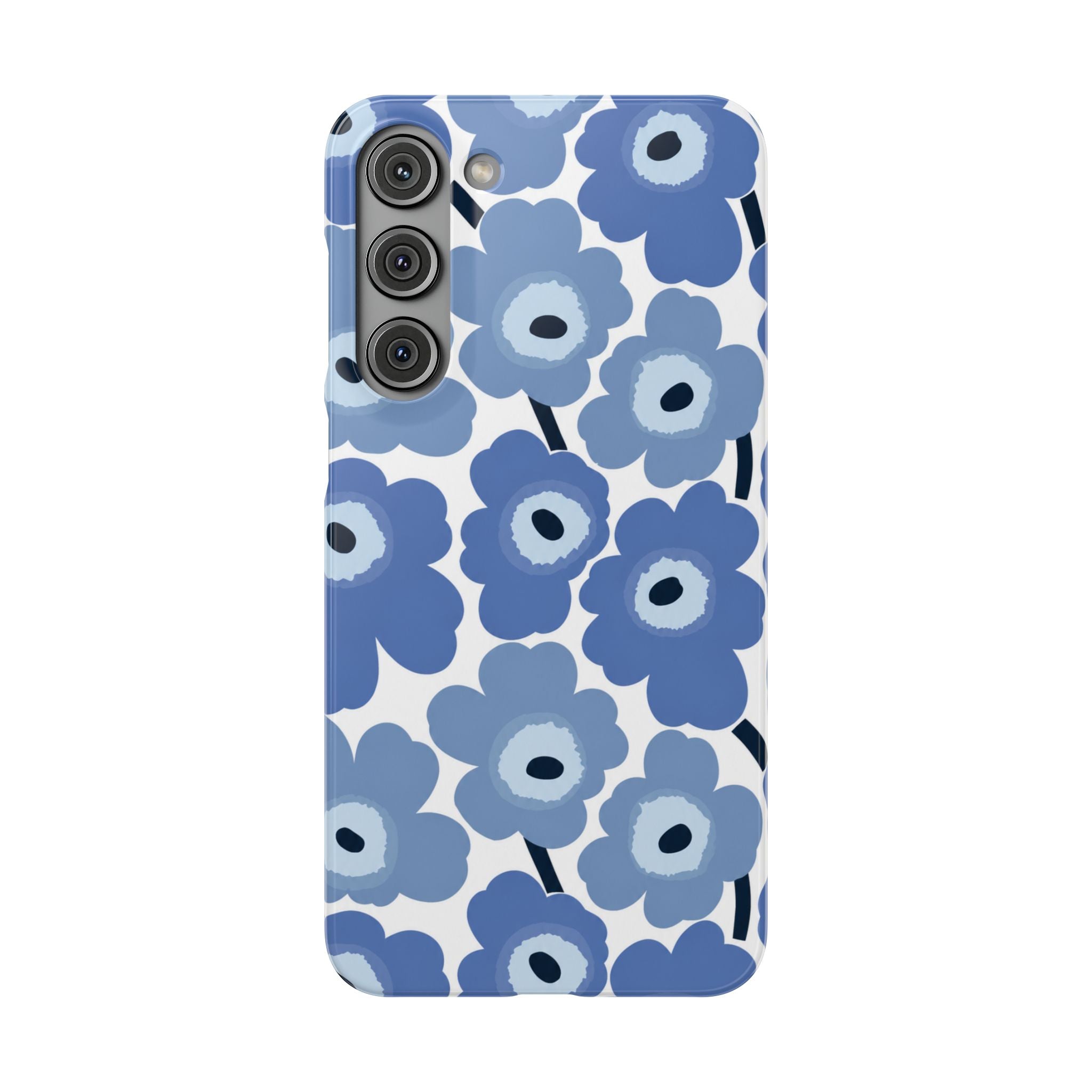 KÉK VIRÁGOS SAMSUNG IPHONE TOK