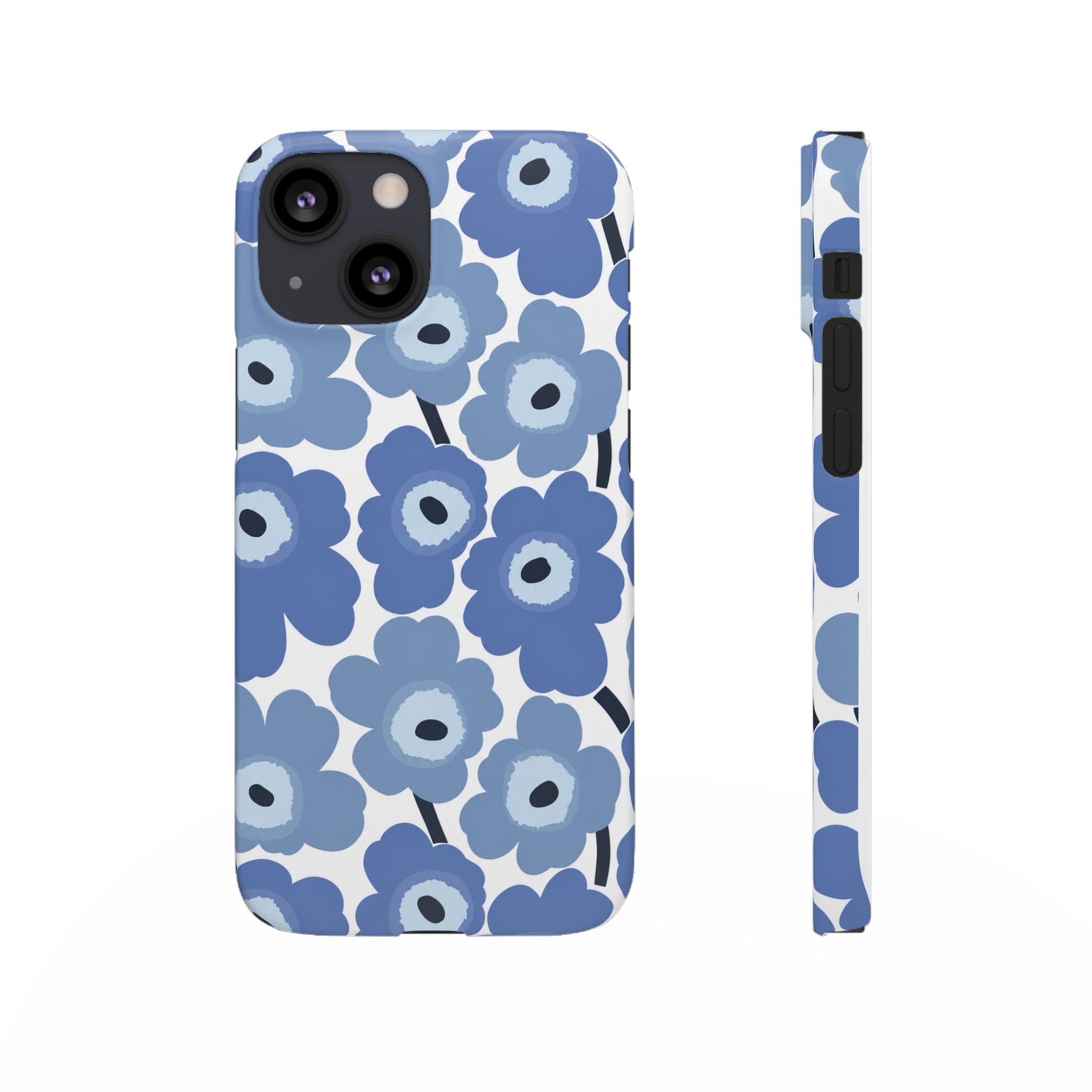 KÉK VIRÁGOS SAMSUNG IPHONE TOK