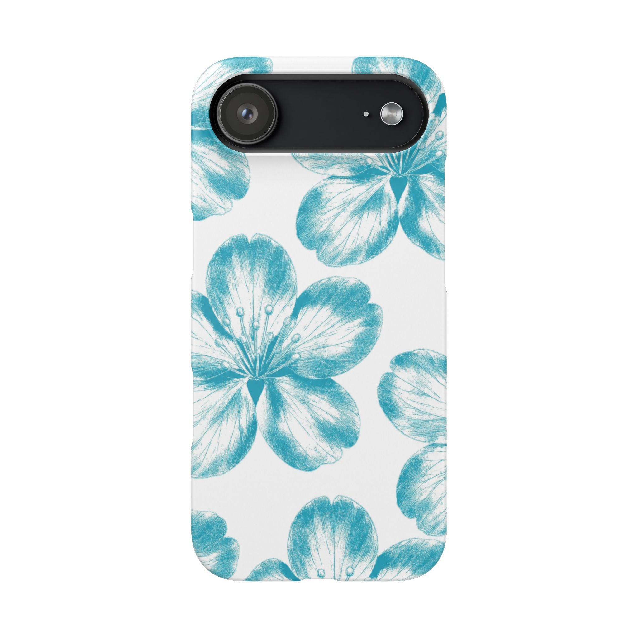 KÉK VIRÁGOK SAMSUNG IPHONE TOK