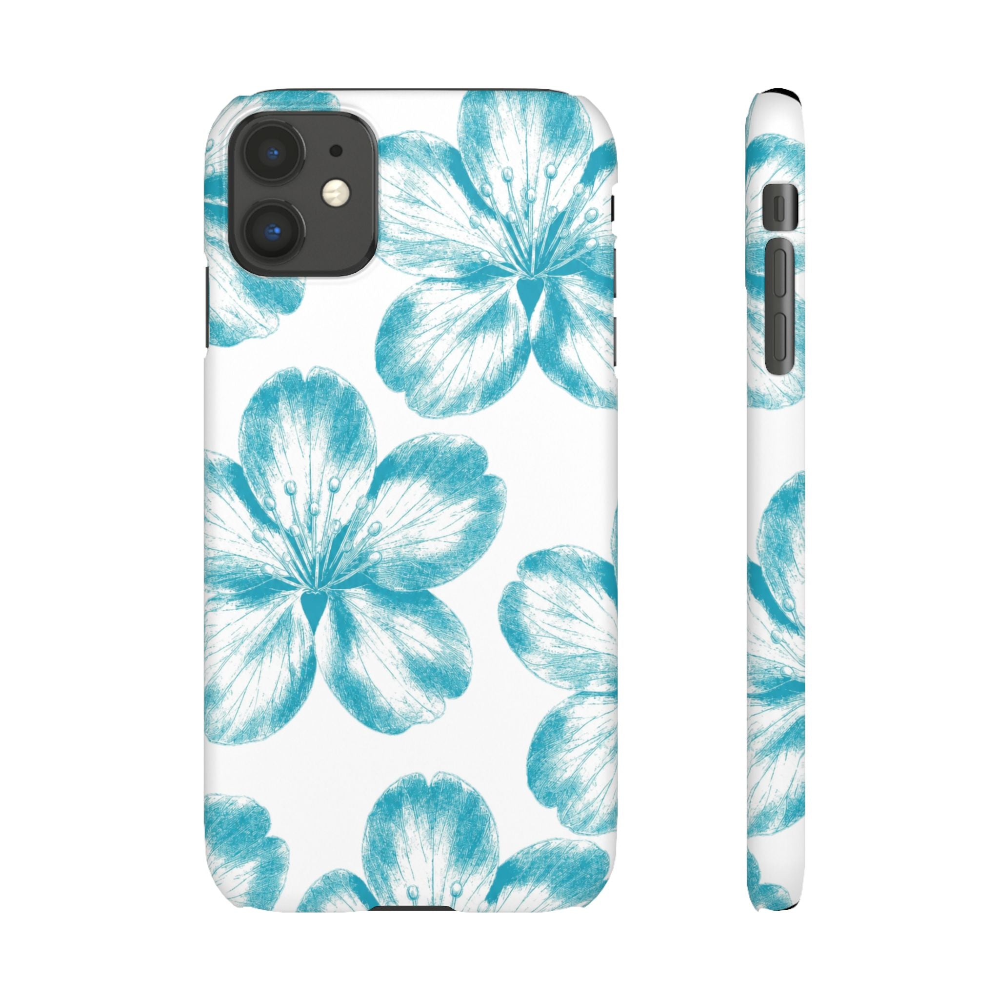 KÉK VIRÁGOK SAMSUNG IPHONE TOK