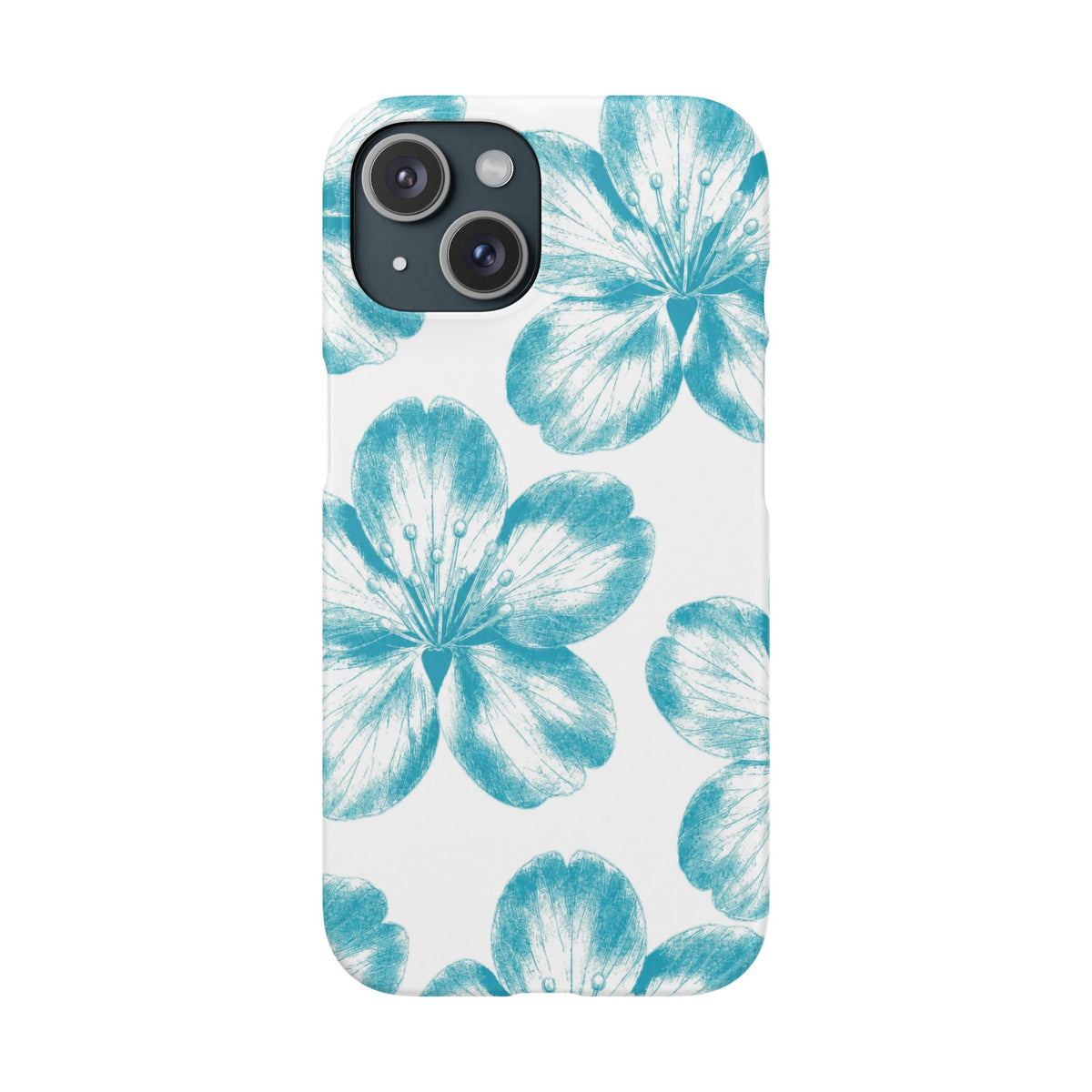 KÉK VIRÁGOK SAMSUNG IPHONE TOK