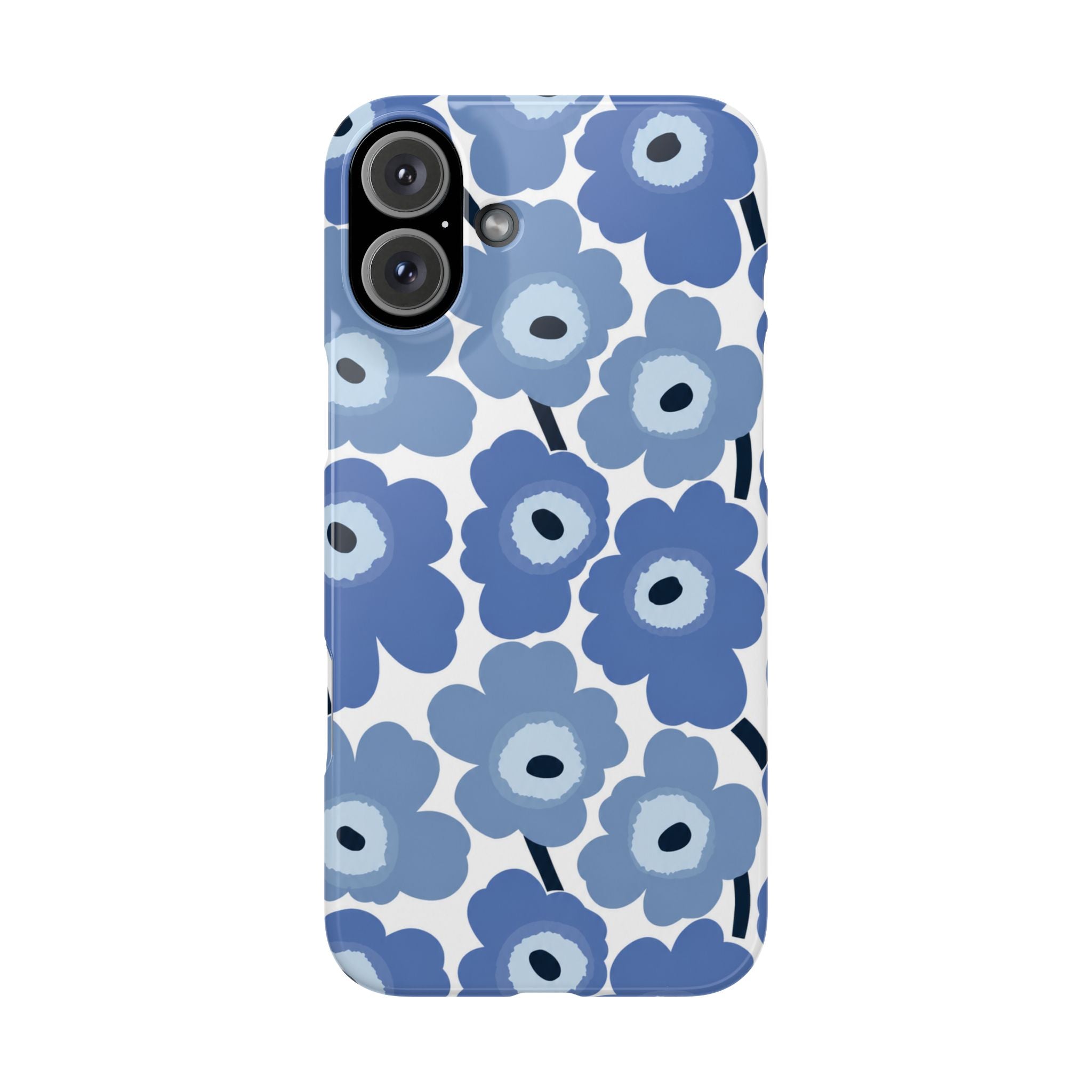 KÉK VIRÁGOS SAMSUNG IPHONE TOK