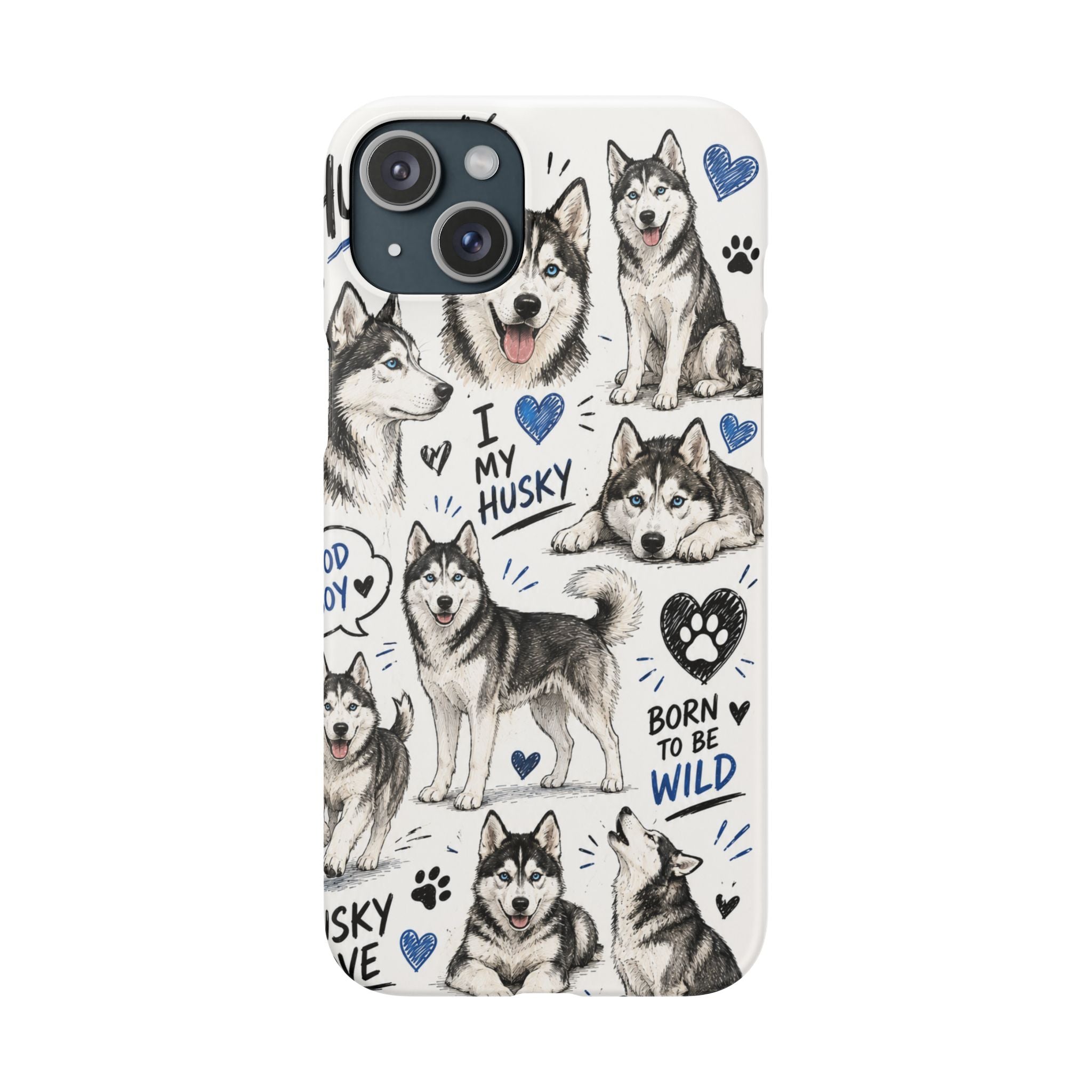 HUSKY MINTÁS IPHONE TOK