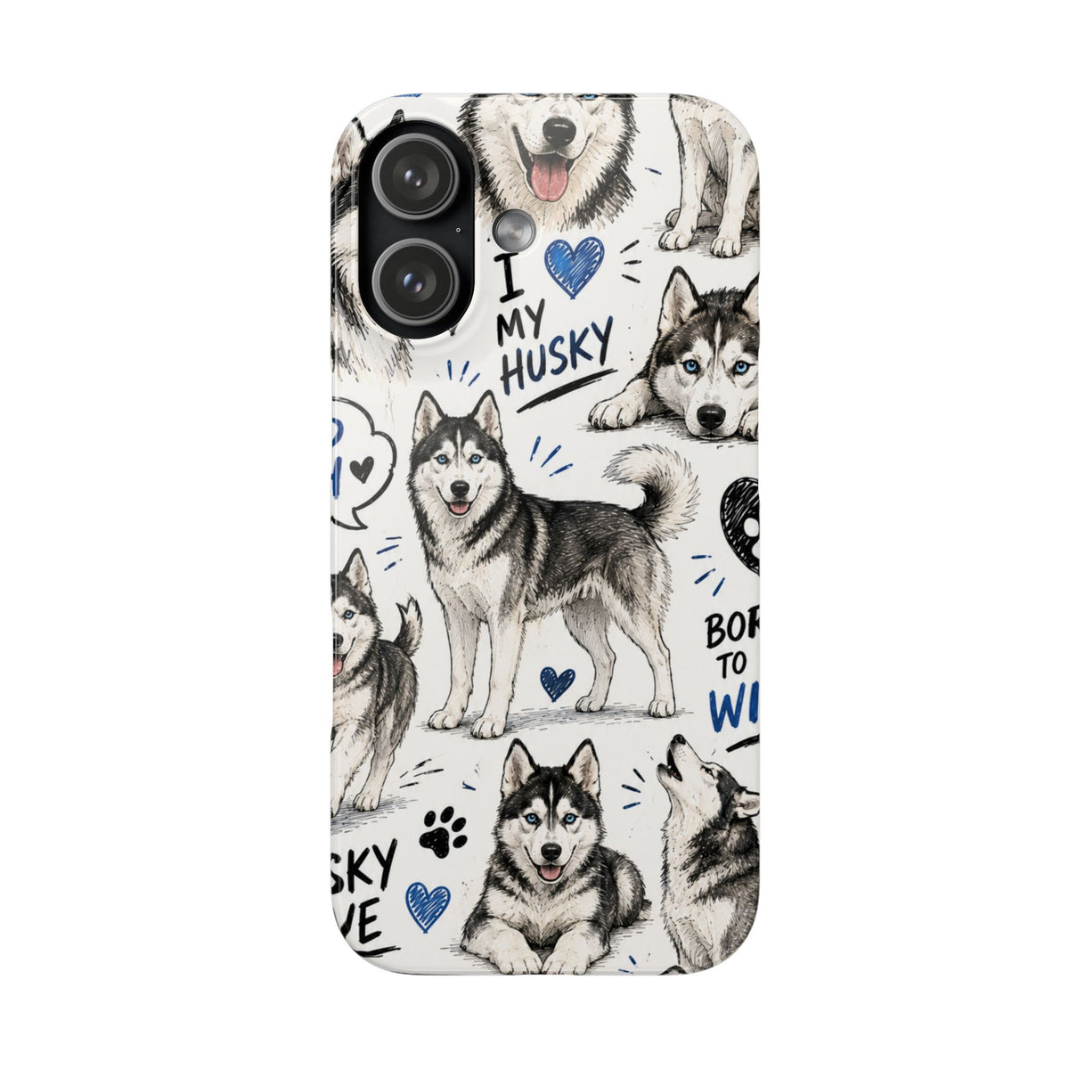 HUSKY MINTÁS IPHONE TOK