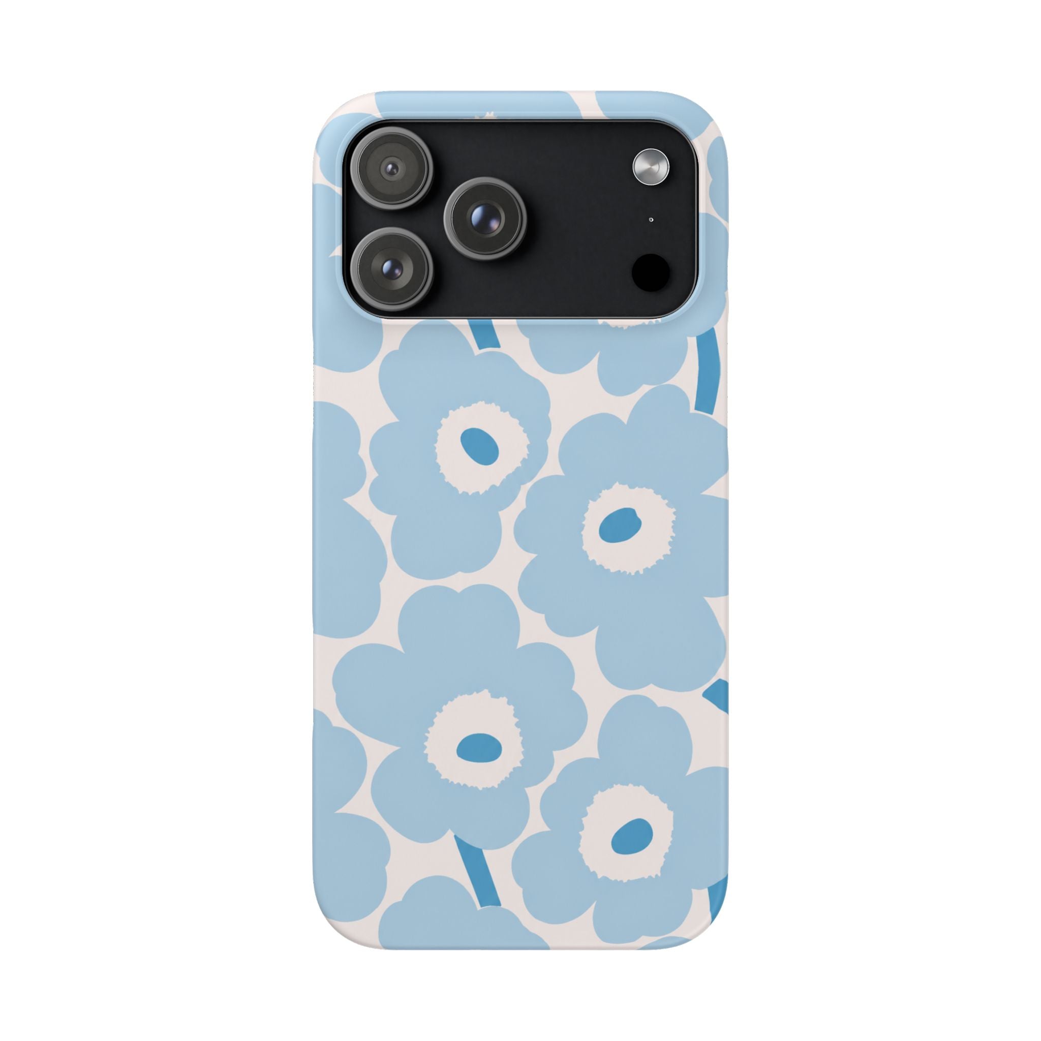 KÉK VIRÁGOS SAMSUNG IPHONE TOK
