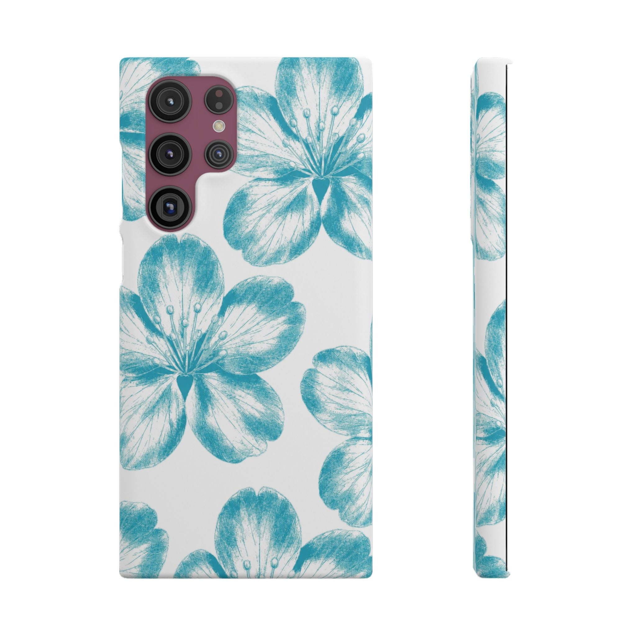 KÉK VIRÁGOK SAMSUNG IPHONE TOK