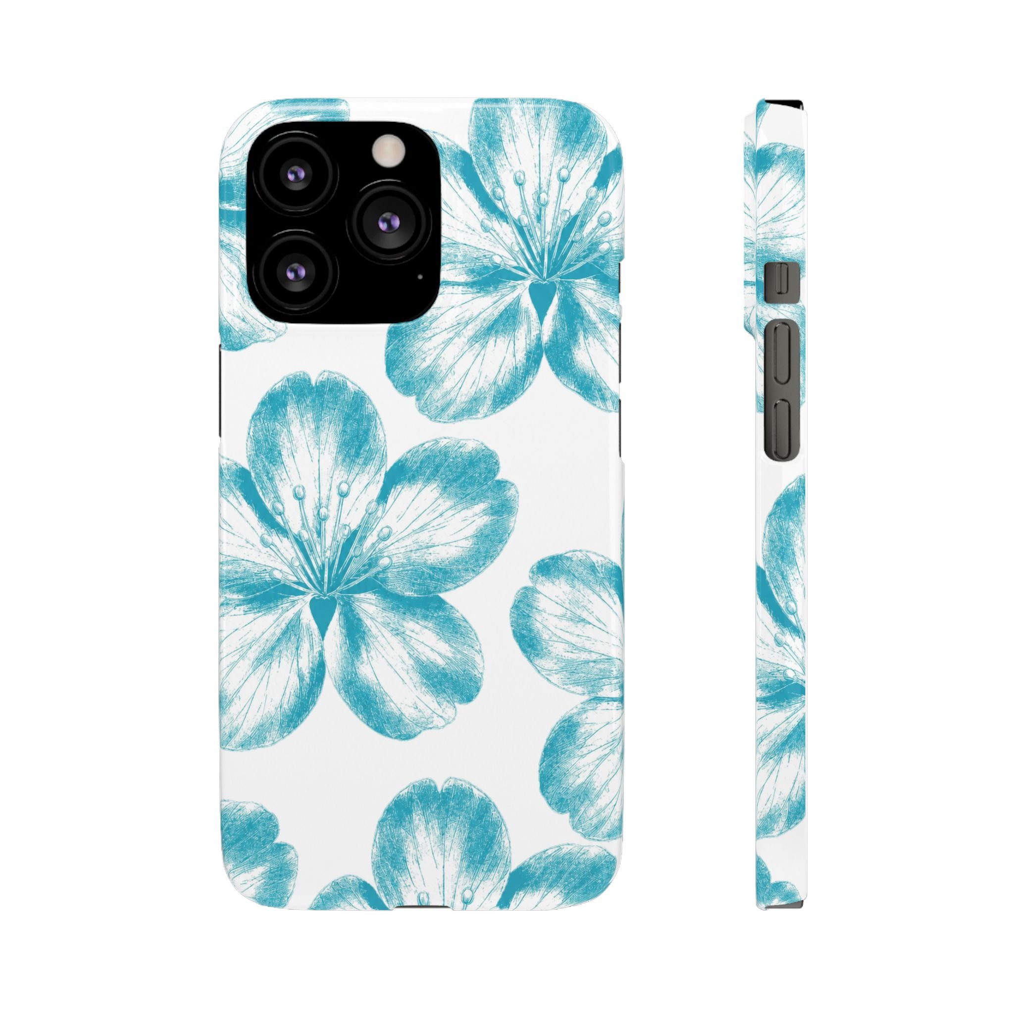 KÉK VIRÁGOK SAMSUNG IPHONE TOK