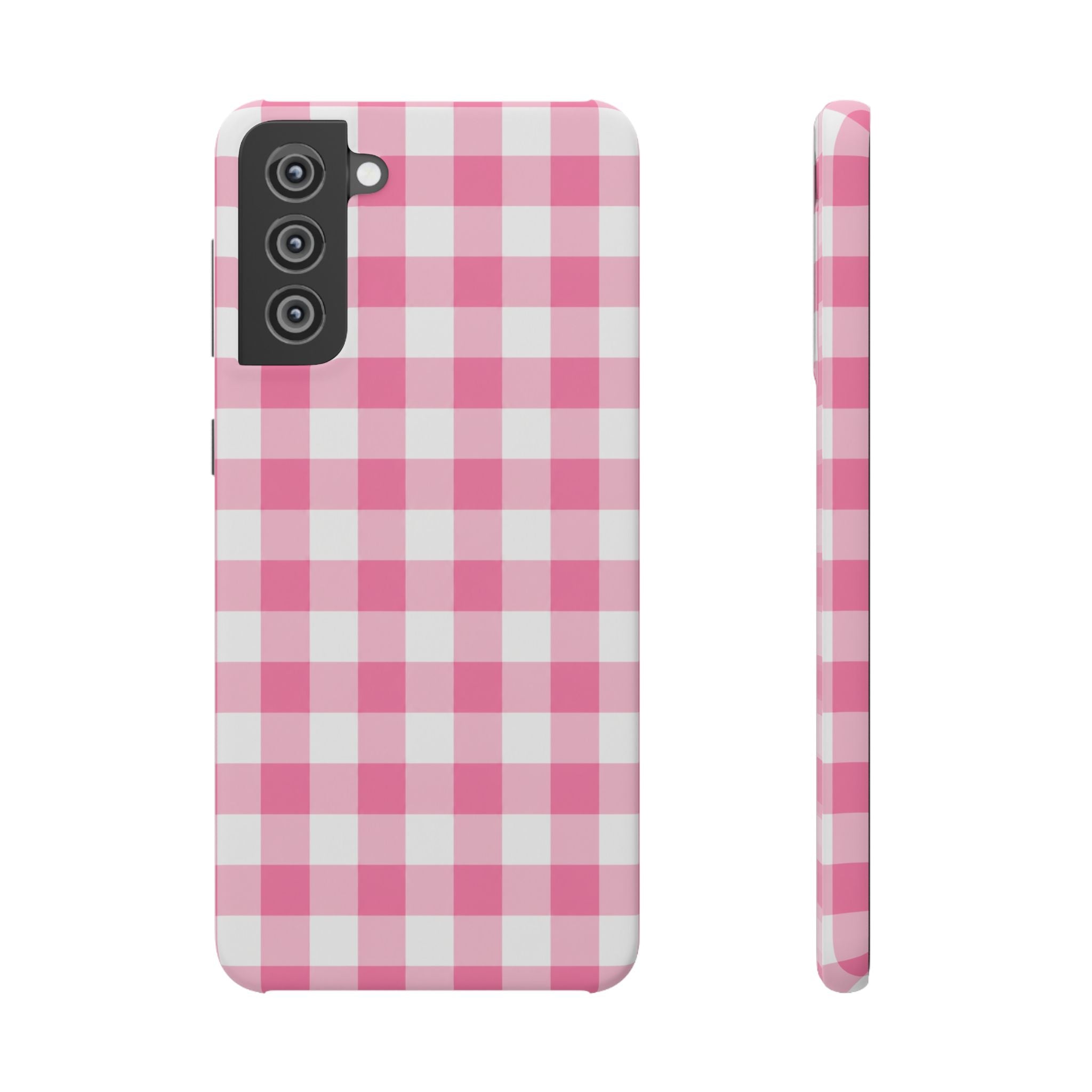 RÓZSASZIN KOCKÁS SAMSUNG IPHONE TOK