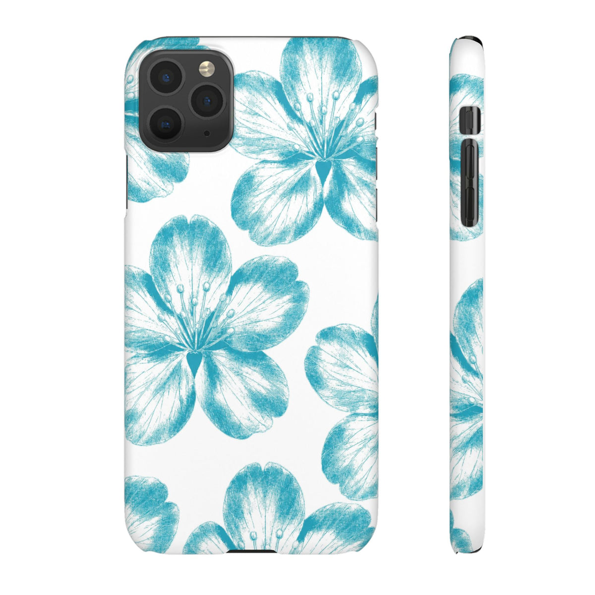 KÉK VIRÁGOK SAMSUNG IPHONE TOK