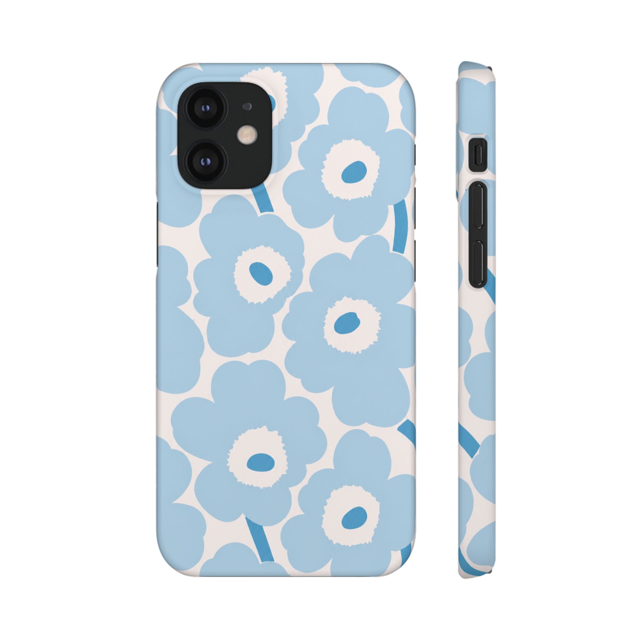 KÉK VIRÁGOS SAMSUNG IPHONE TOK