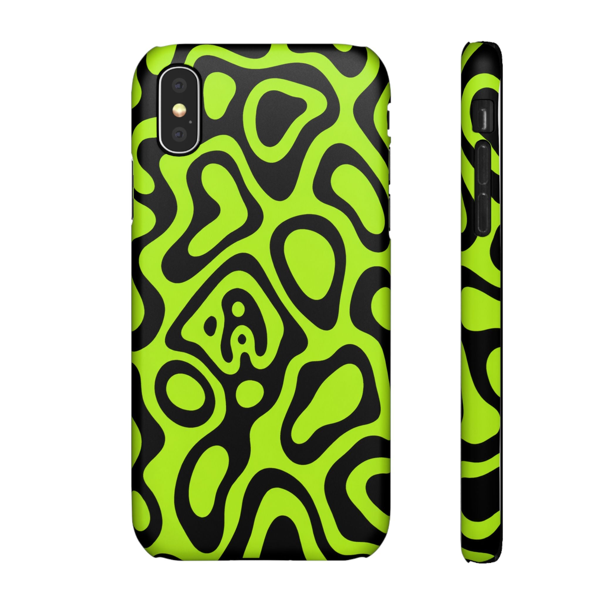 ZÖLD MINTÁS SAMSUNG IPHONE TOK